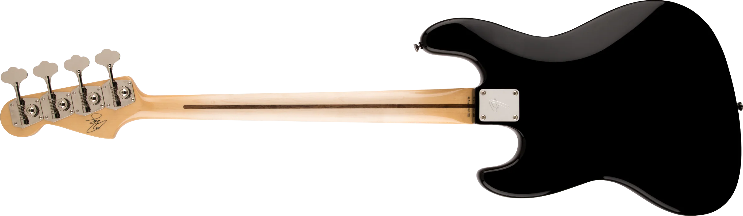 Fender USA Artist Series Geddy Lee Jazz Bass Maple Black - Image 3