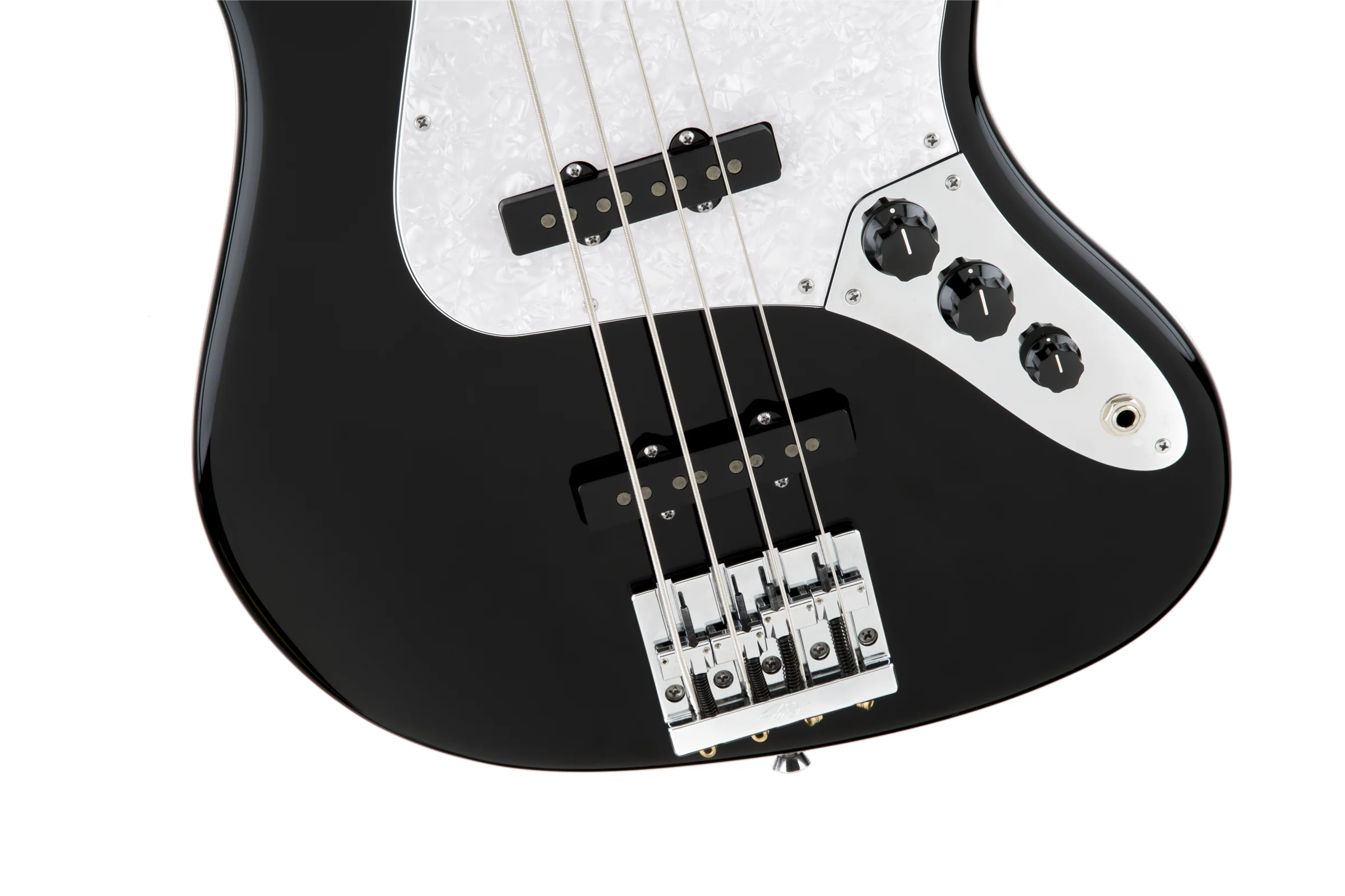 Fender USA Artist Series Geddy Lee Jazz Bass Maple Black - Image 4