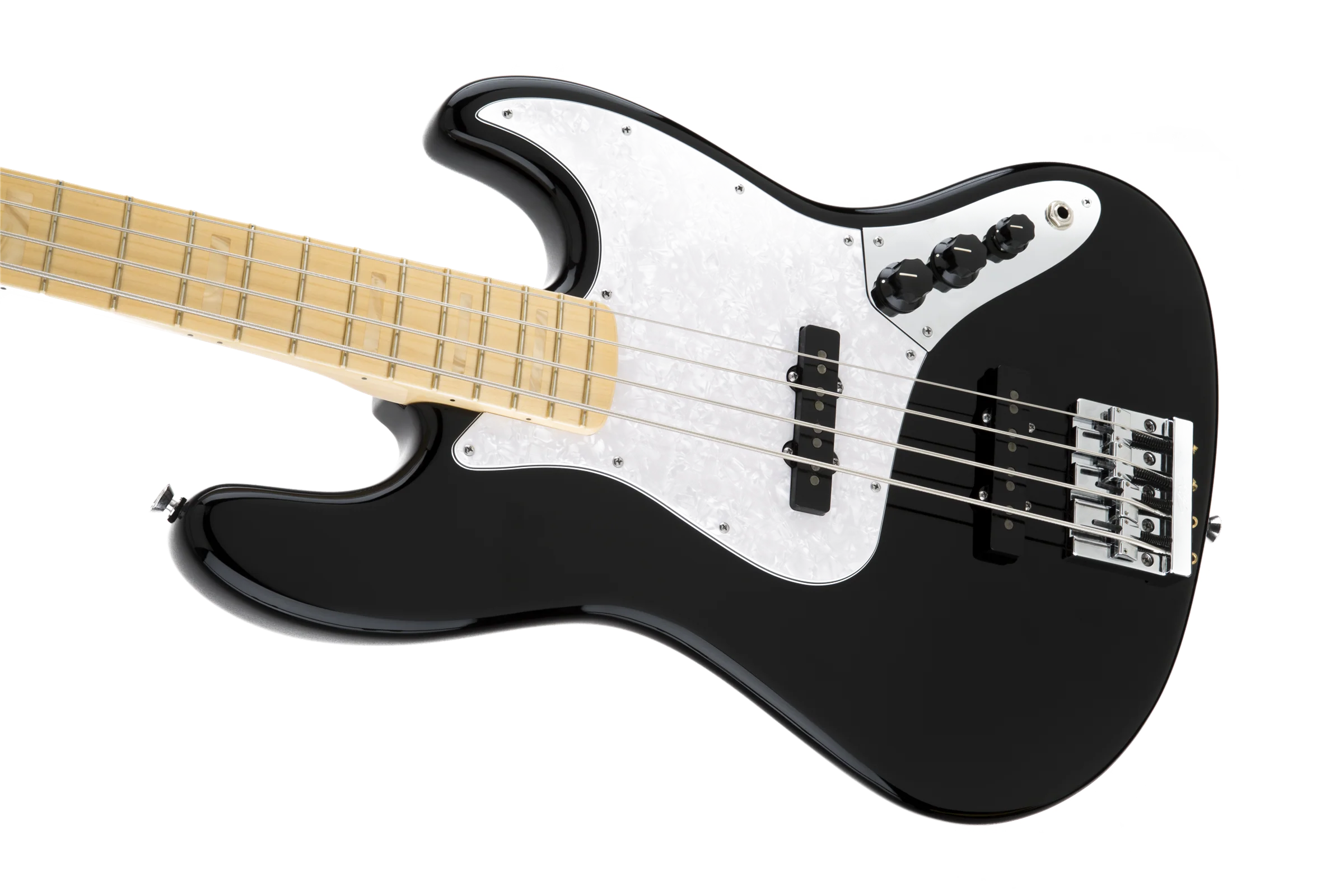 Fender USA Artist Series Geddy Lee Jazz Bass Maple Black - Image 6