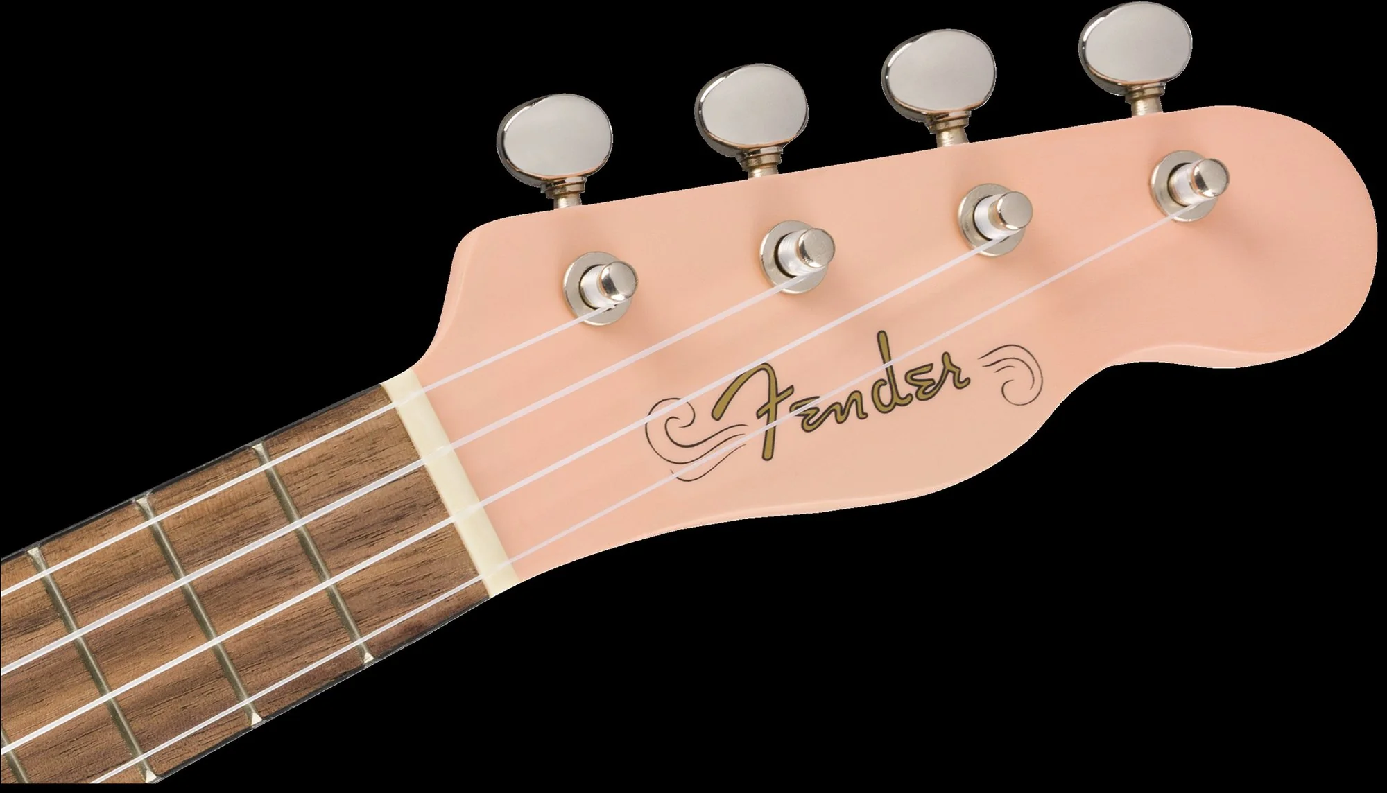 Fender Venice Soprano Uke Walnut Fingerboard Shell Pink - Image 8