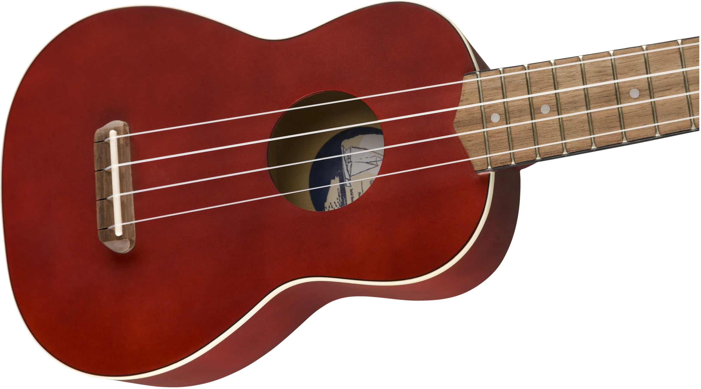 Fender Venice Soprano Ukulele - Cherry - Image 5