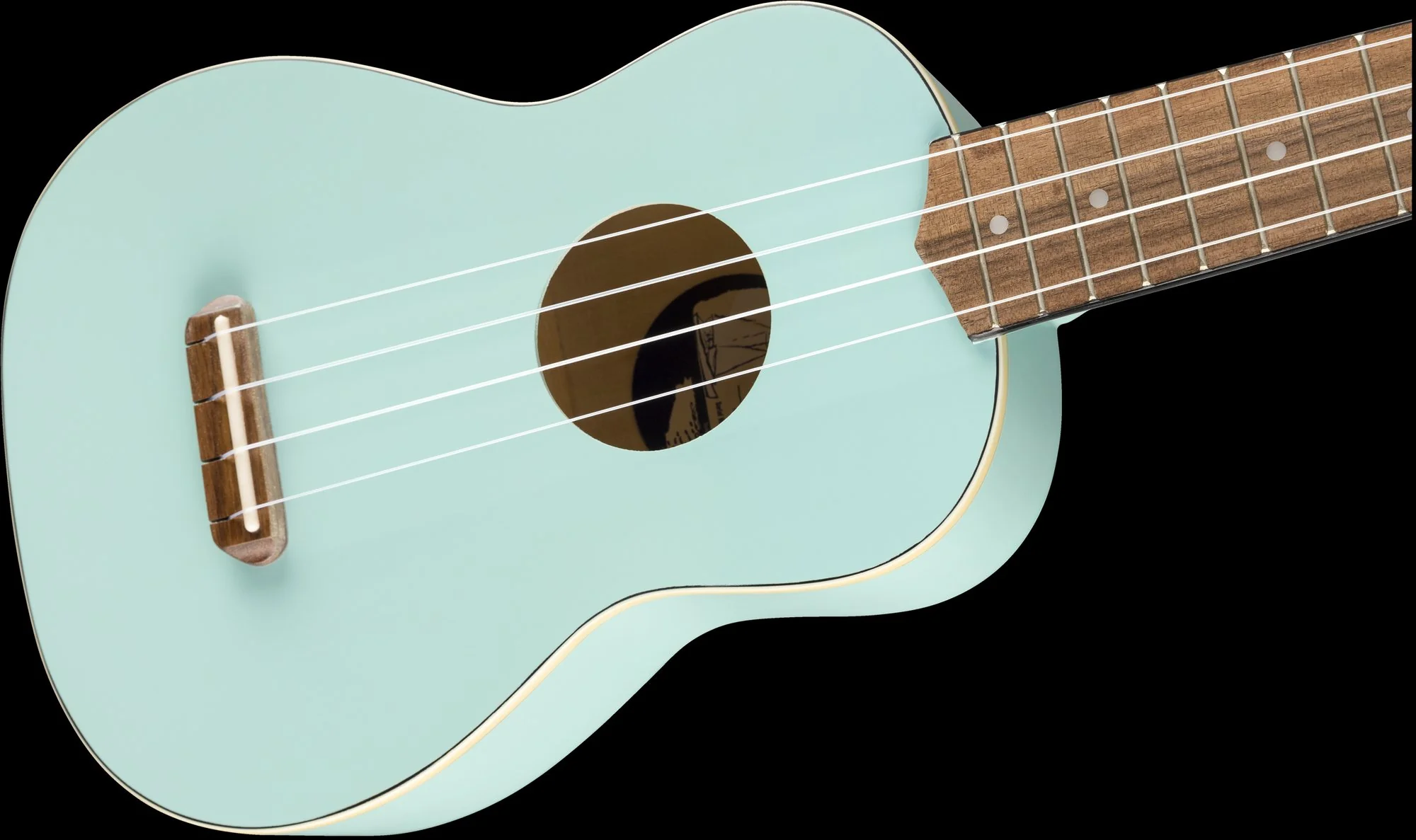 Fender Venice Soprano Ukulele Daphne Blue - Image 6