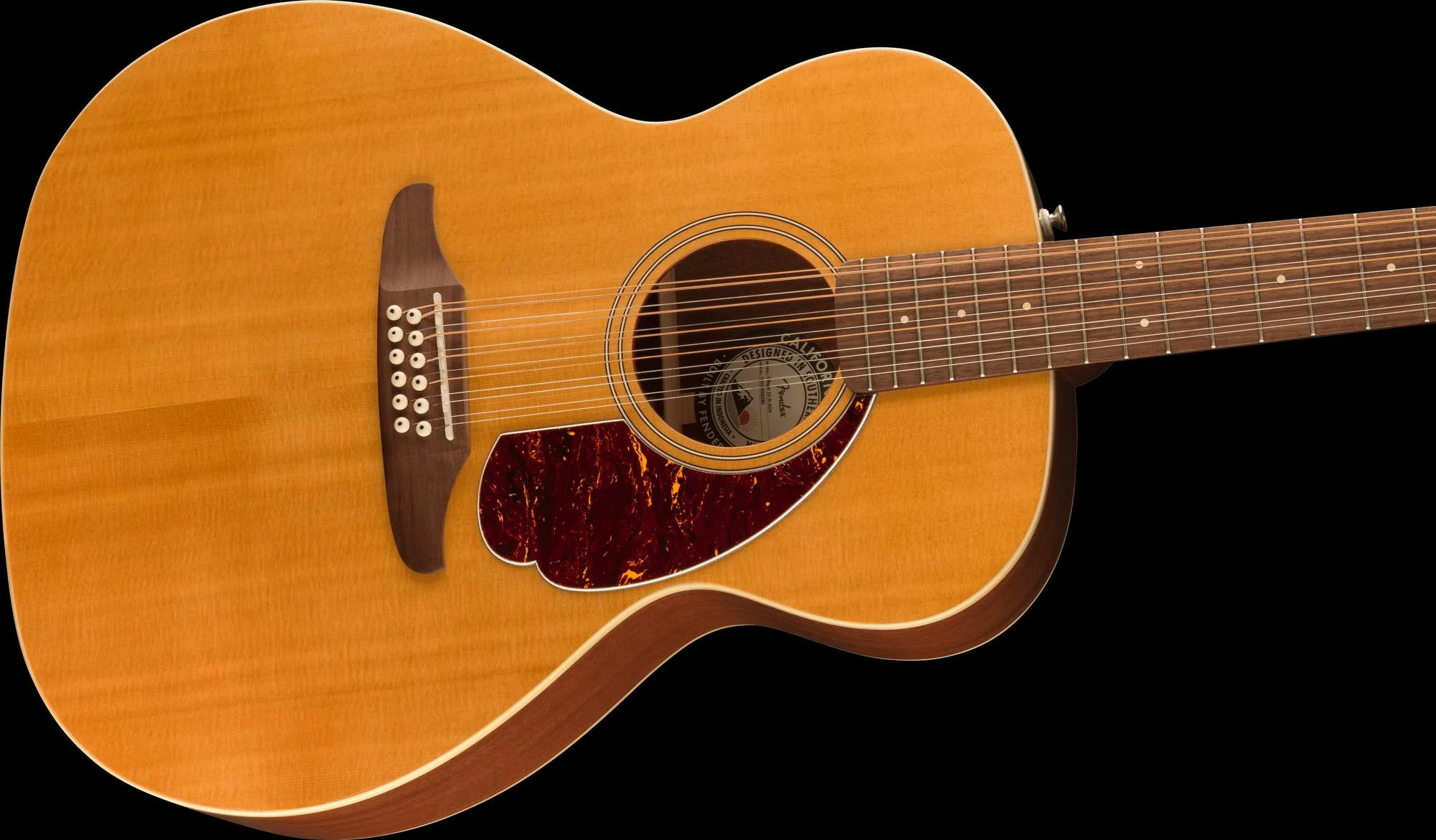 Fender Villager 12-String Walnut Fingerboard Tortoiseshell Pickguard Aged Natural - Image 6
