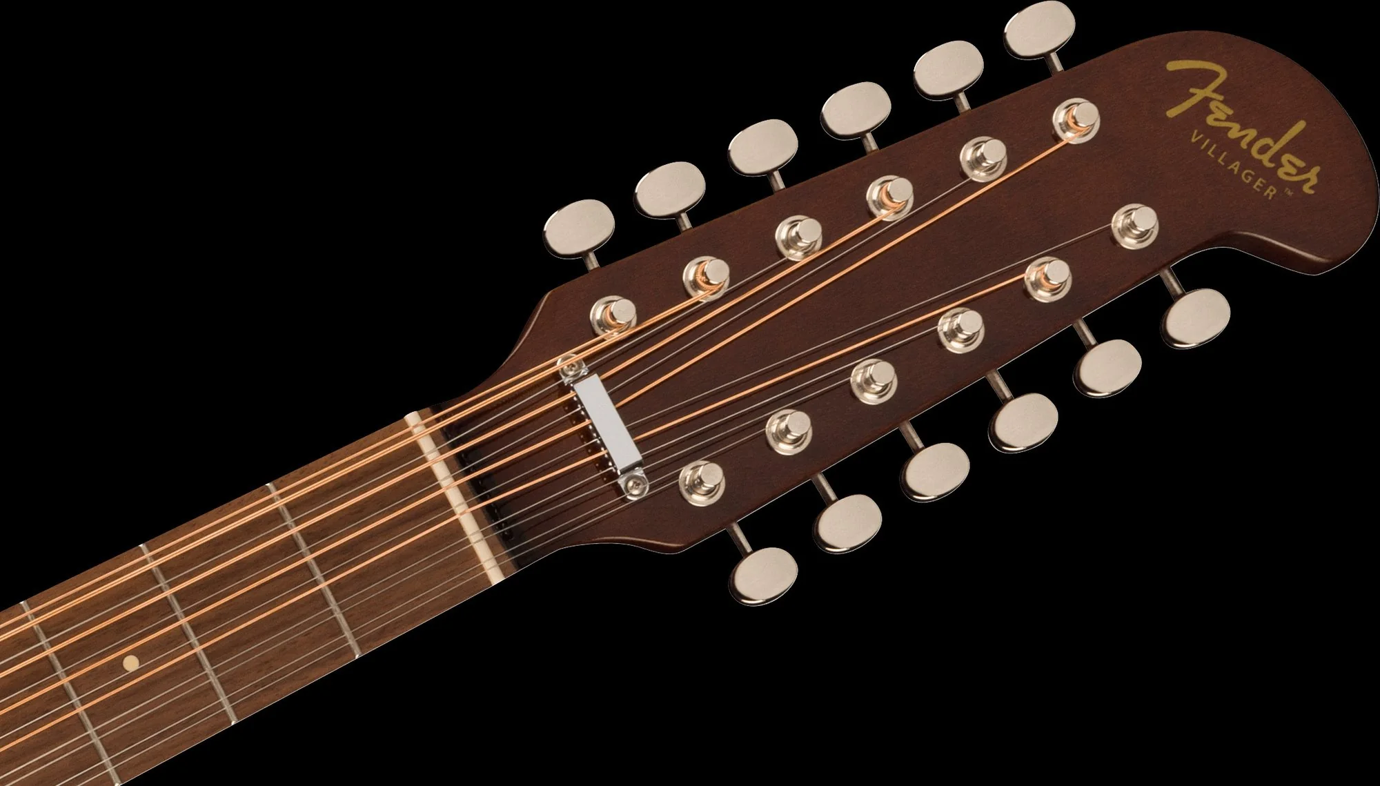 Fender Villager 12-String Walnut Fingerboard Tortoiseshell Pickguard Aged Natural - Image 7