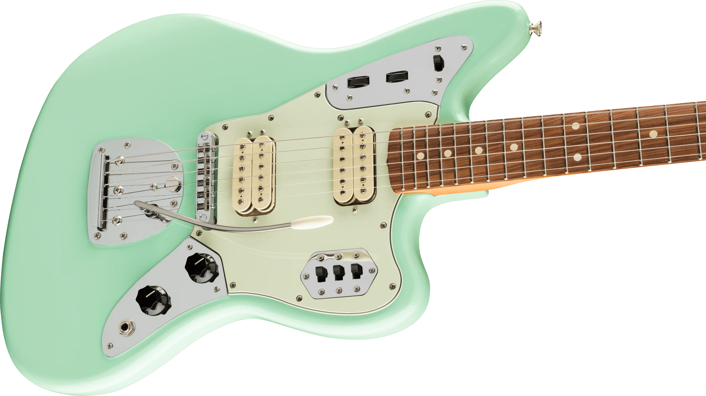 Fender Vintera '60s Jaguar Modified HH Surf Green With Gig Bag - Image 4
