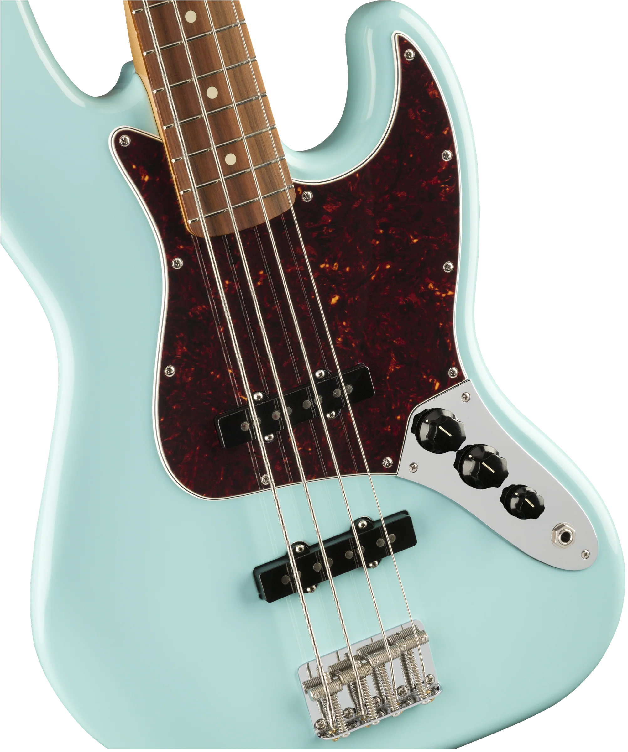 Fender Vintera '60s Jazz Bass Daphne Blue With Gig Bag - Image 4