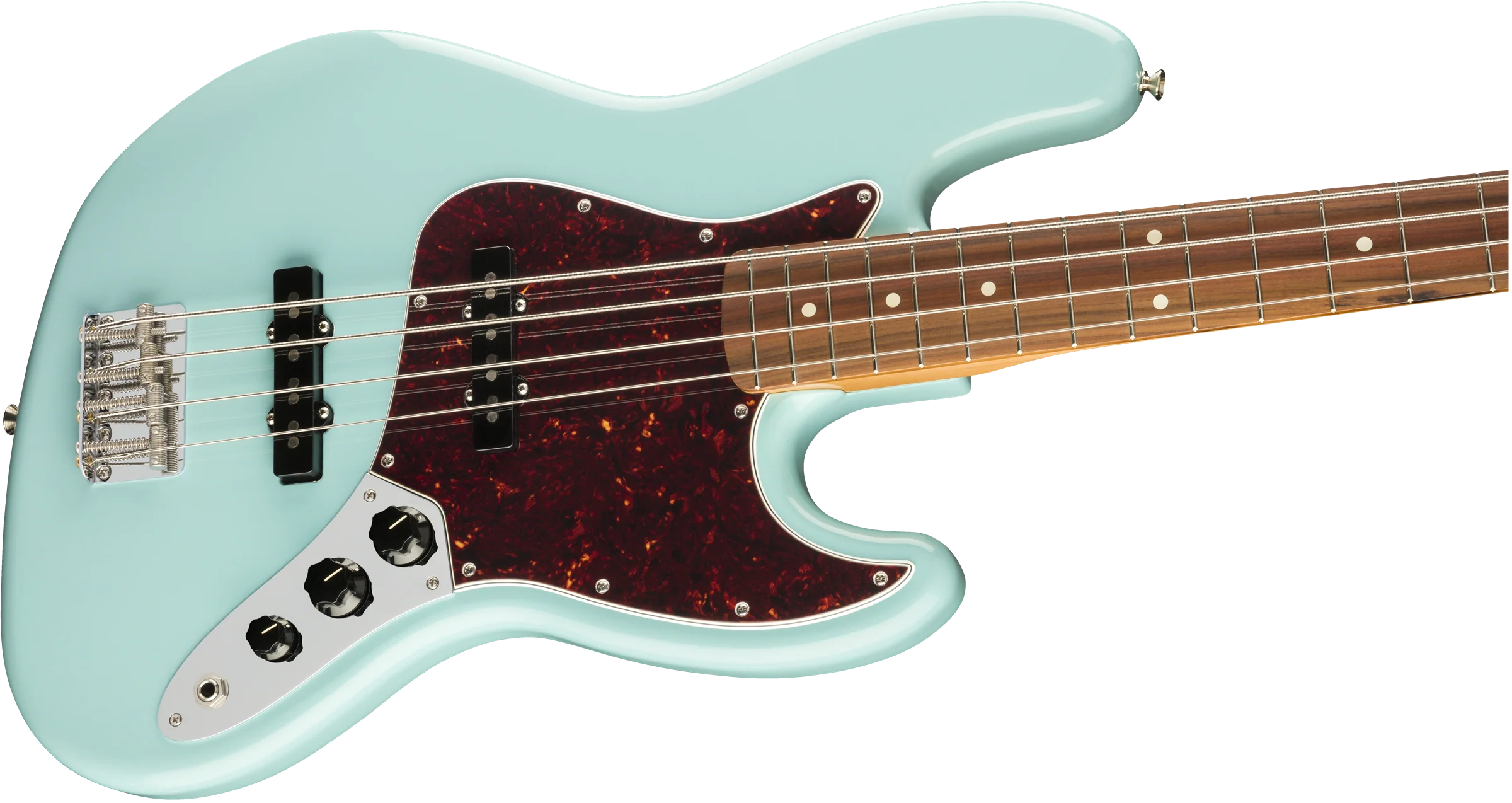 Fender Vintera '60s Jazz Bass Daphne Blue With Gig Bag - Image 5