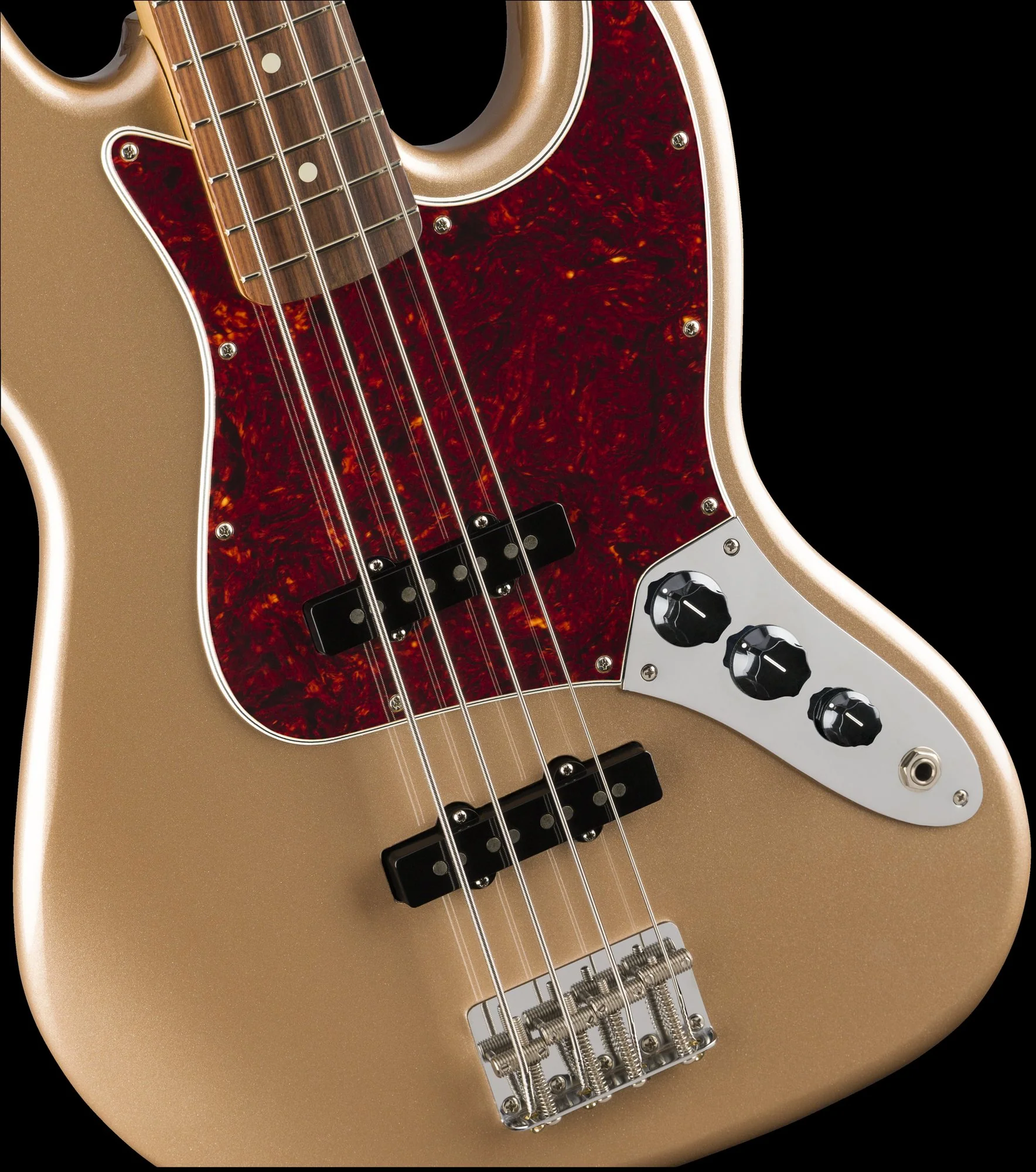Fender Vintera '60s Jazz Bass Firemist Gold With Gig Bag - Image 3