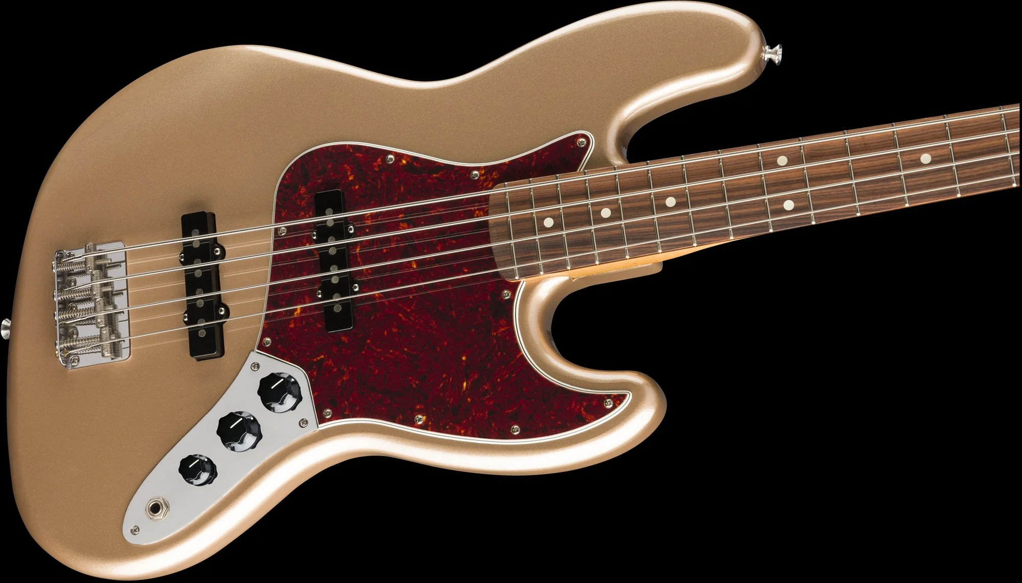 Fender Vintera '60s Jazz Bass Firemist Gold With Gig Bag - Image 4