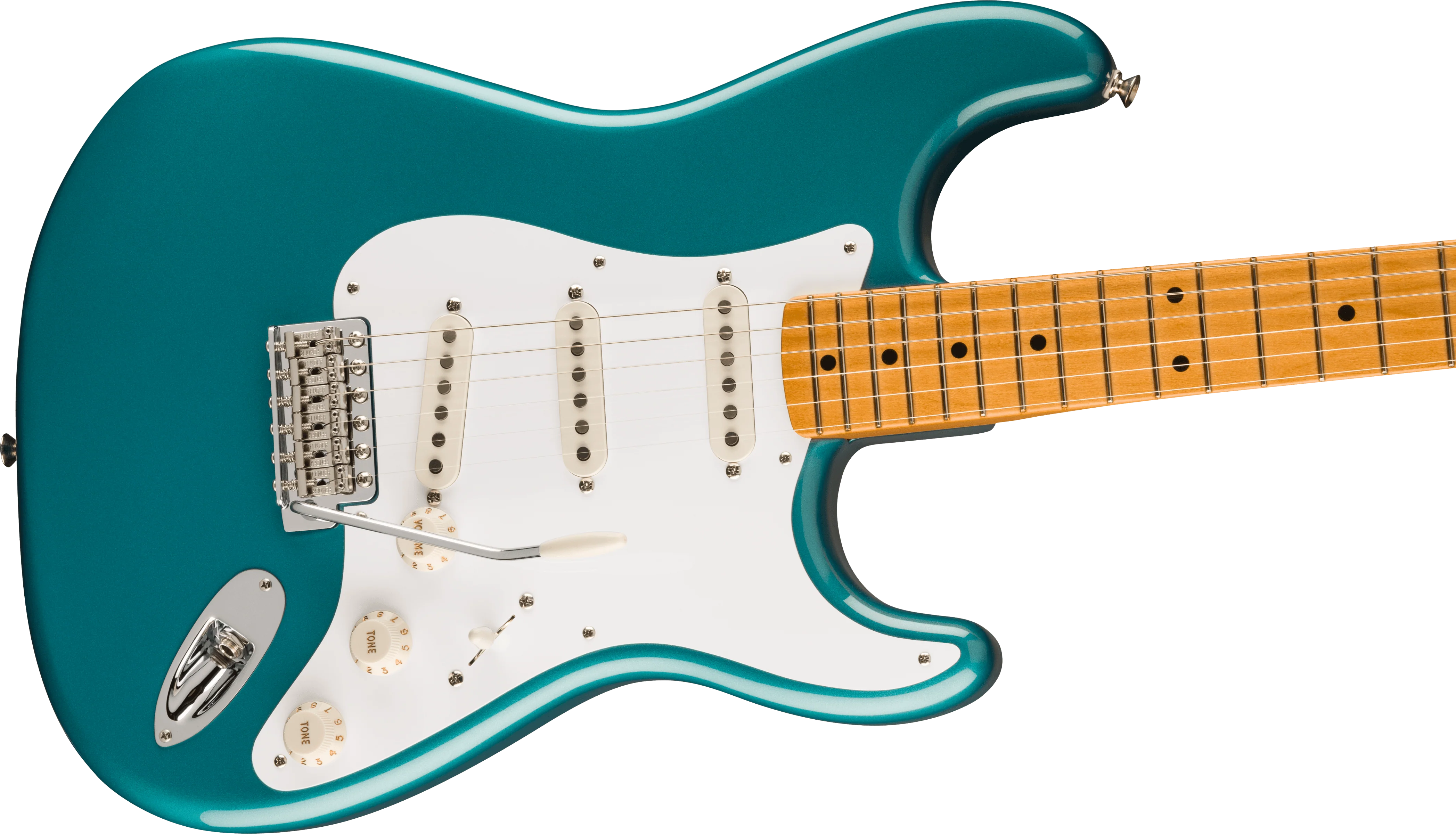Fender Vintera II 50s Stratocaster Maple Fingerboard Ocean Turquoise With Bag - Image 4