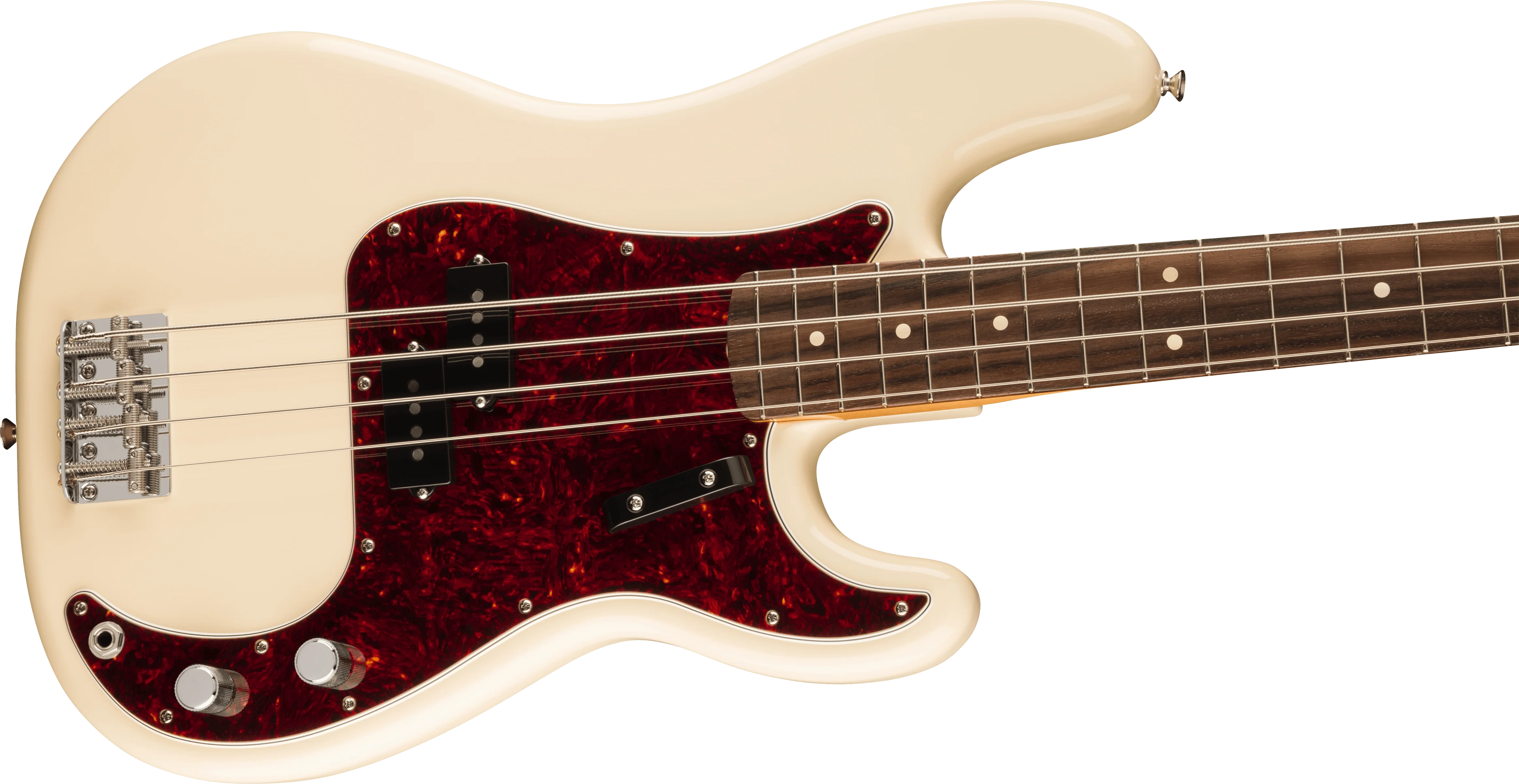 Fender Vintera II 60s Precision Bass Rosewood Fingerboard Olympic White With Gig Bag - Image 4