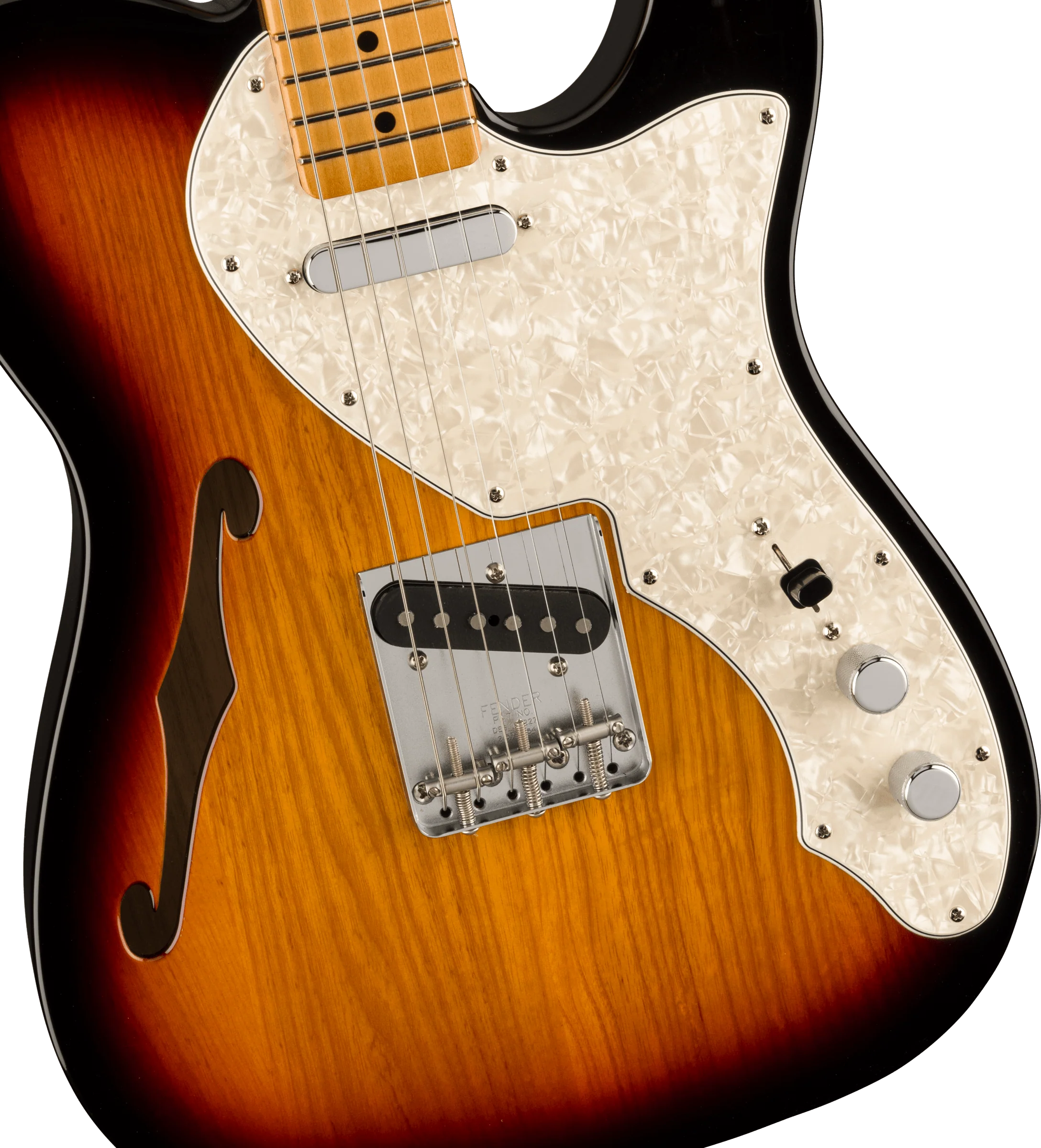 Fender Vintera II 60s Telecaster Thinline Maple Fingerboard 3-Color Sunburst With Gig Bag - Image 3