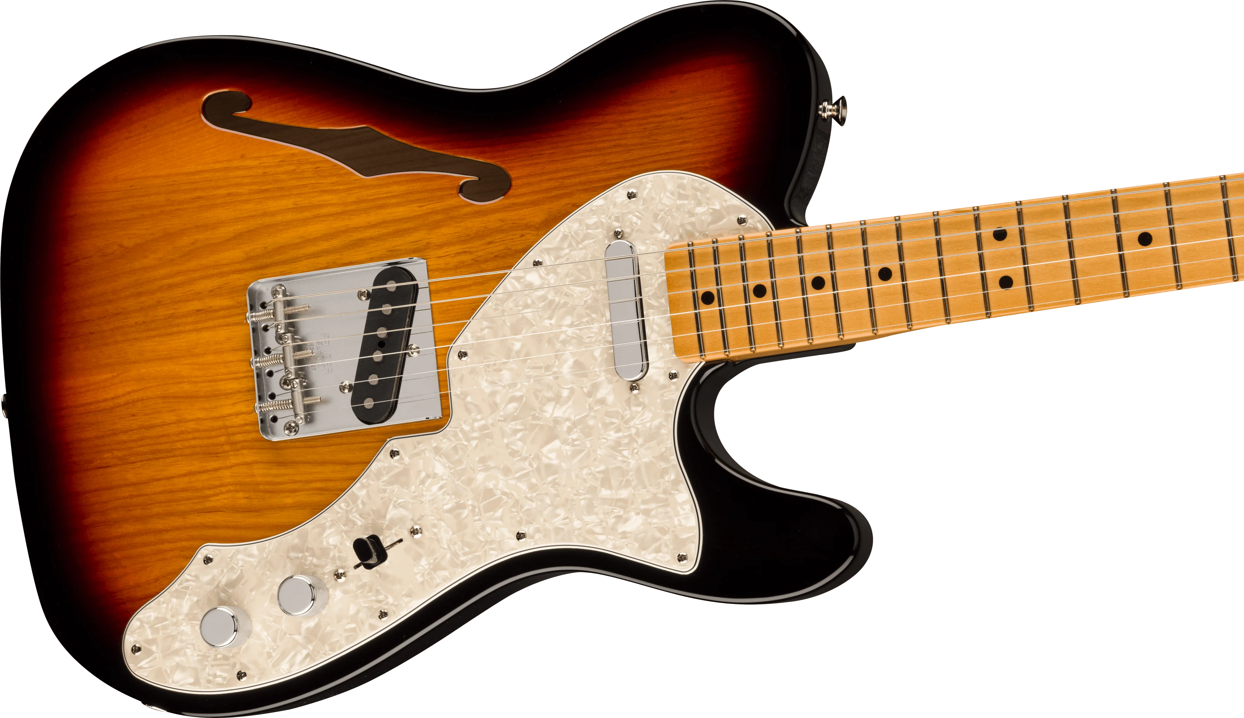 Fender Vintera II 60s Telecaster Thinline Maple Fingerboard 3-Color Sunburst With Gig Bag - Image 4