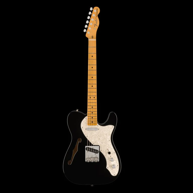 Fender Vintera II '60s Telecaster Thinline Maple Fingerboard Black With Gig Bag - Image 2