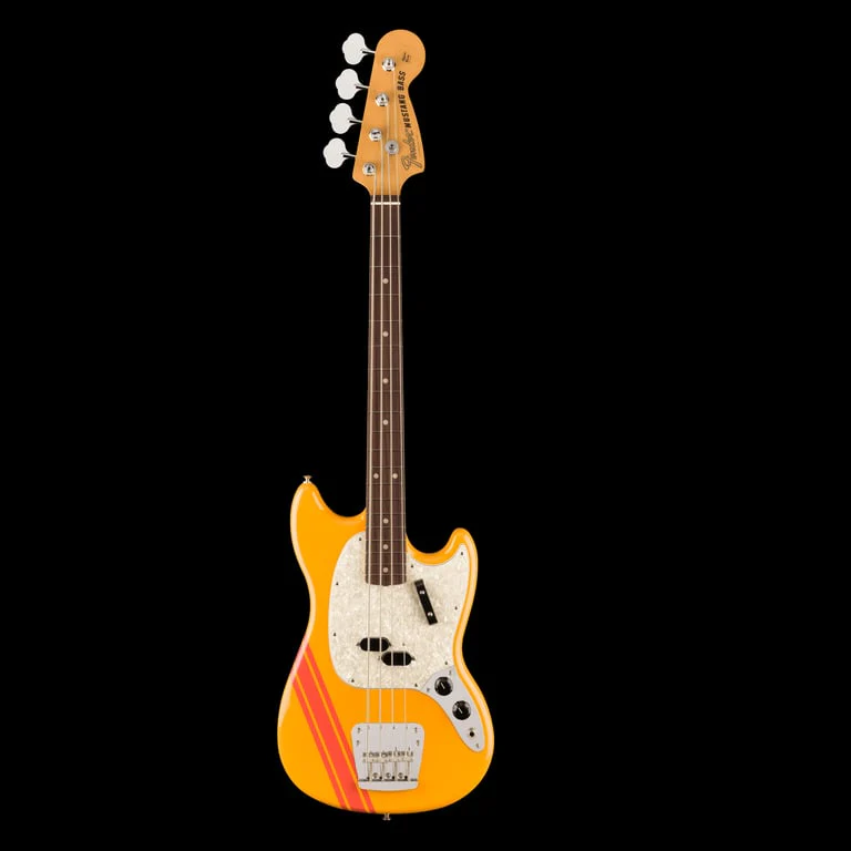 Fender Vintera II '70s Competition Mustang Bass Rosewood Fingerboard Competition Orange With Gig Bag - Image 2