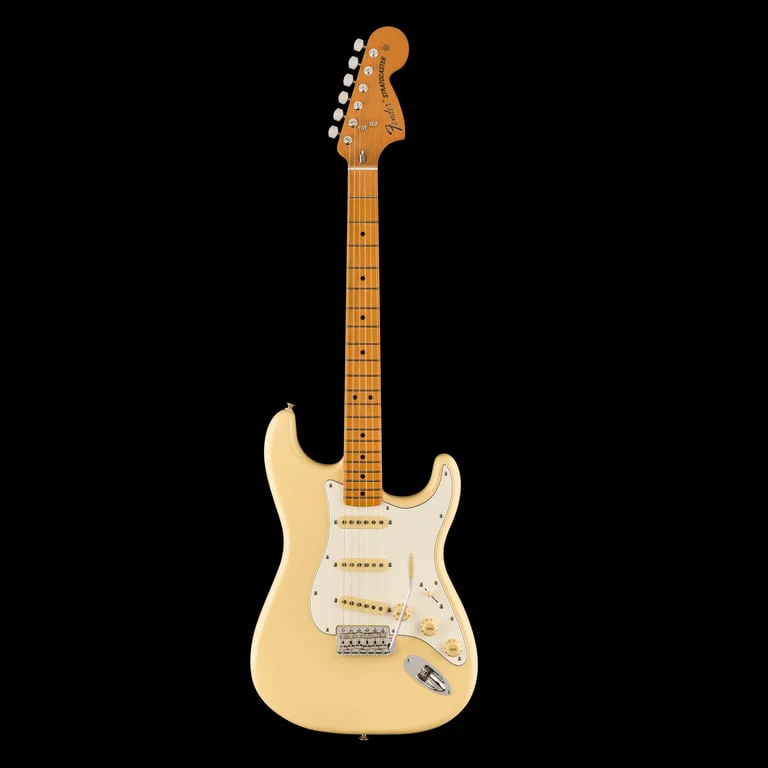 Fender Vintera II 70s Stratocaster Maple Fingerboard Vintage White With Gig Bag - Image 2