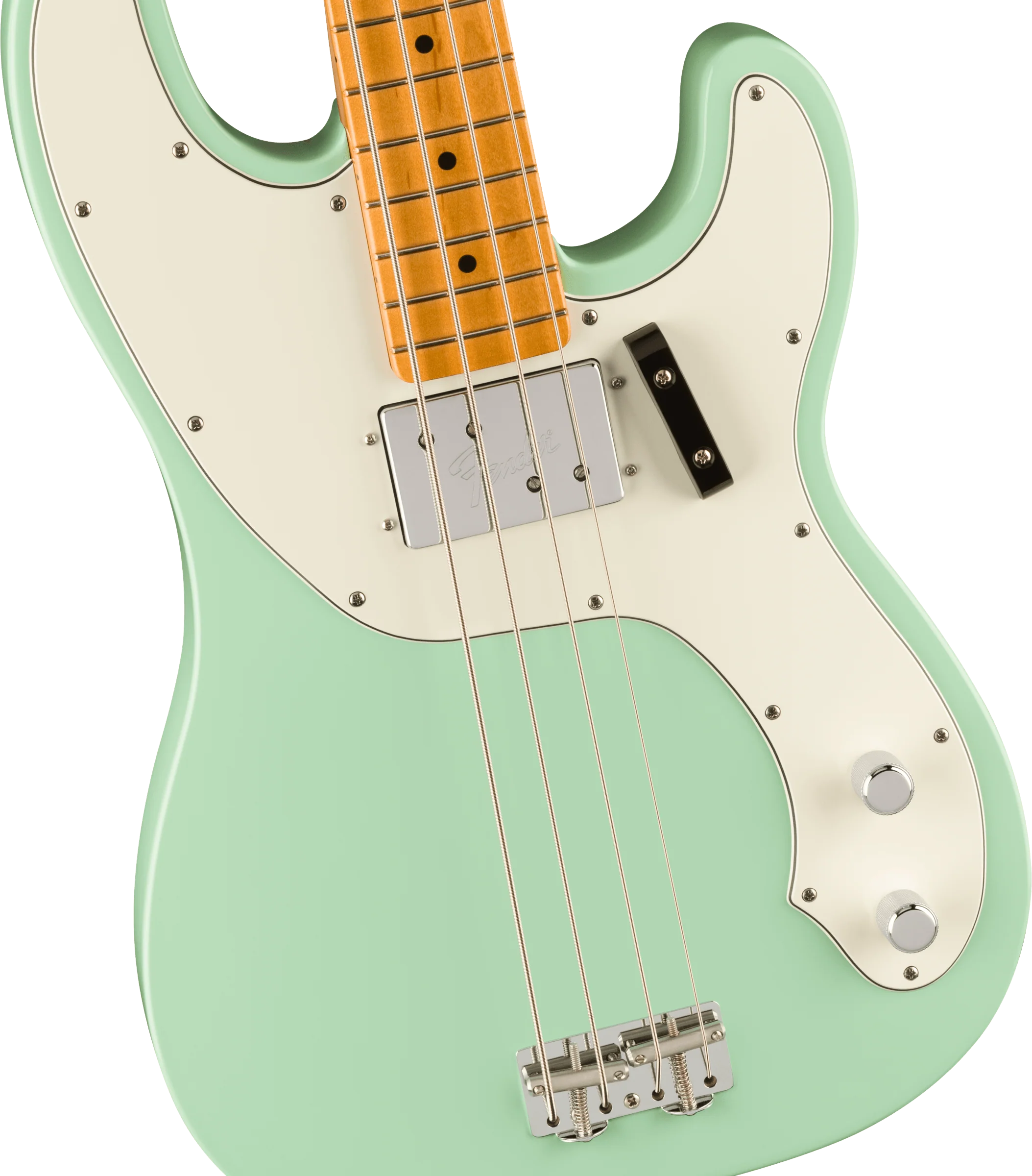 Fender Vintera II '70s Telecaster Bass Maple Fingerboard Surf Green With Gig Bag - Image 3