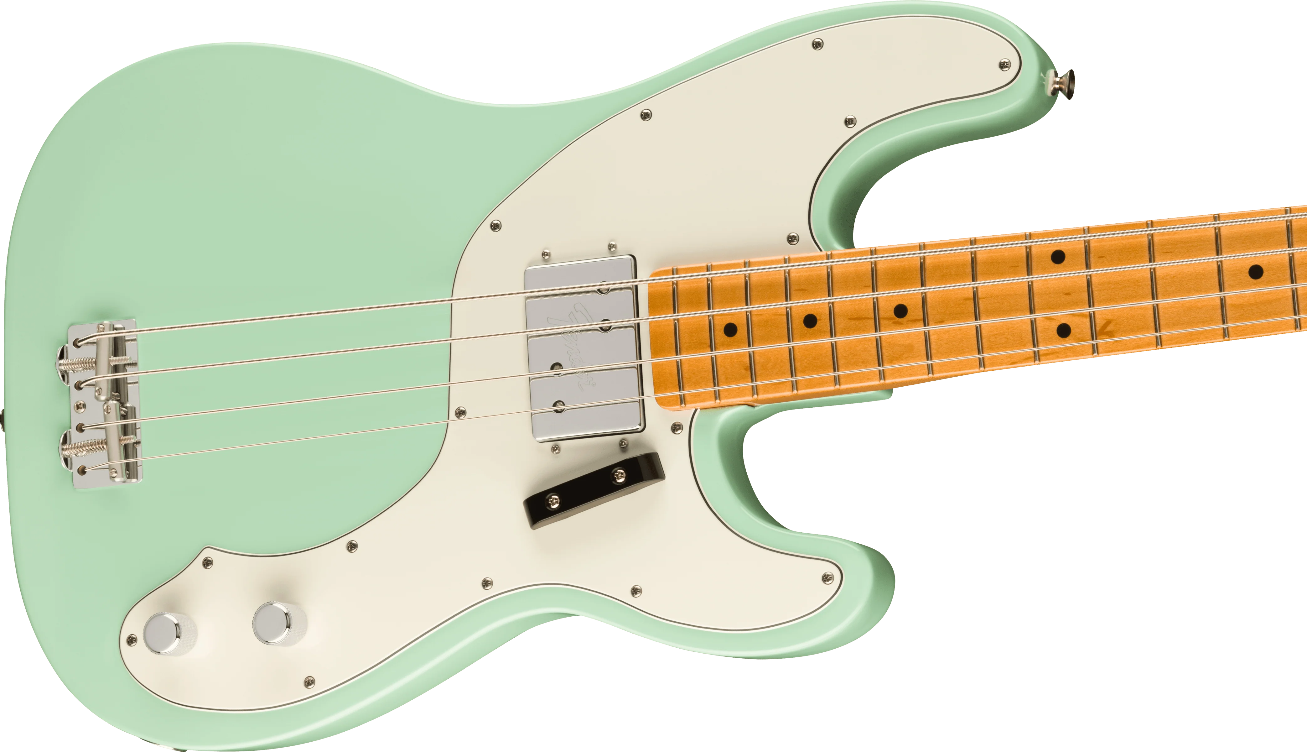 Fender Vintera II '70s Telecaster Bass Maple Fingerboard Surf Green With Gig Bag - Image 4