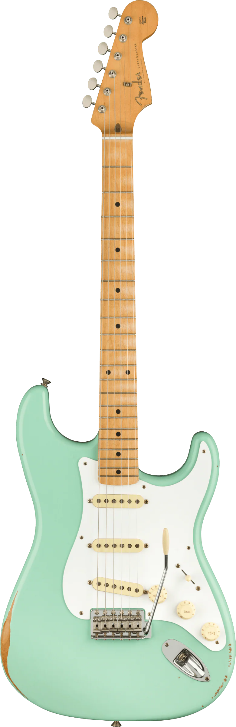 Fender Vintera Road Worn '50s Stratocaster Surf Green With Gig Bag - Image 2