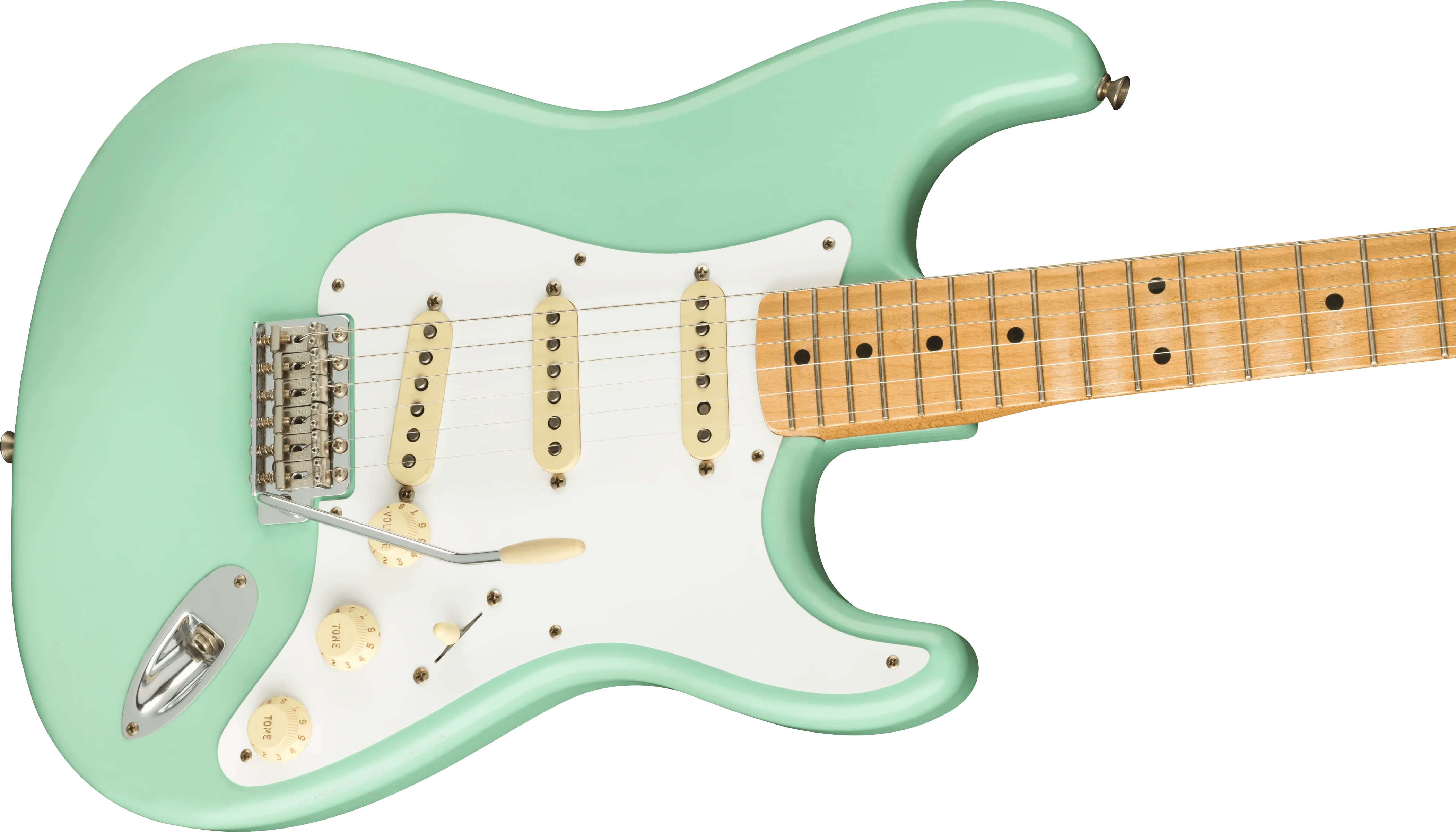 Fender Vintera Road Worn '50s Stratocaster Surf Green With Gig Bag - Image 5
