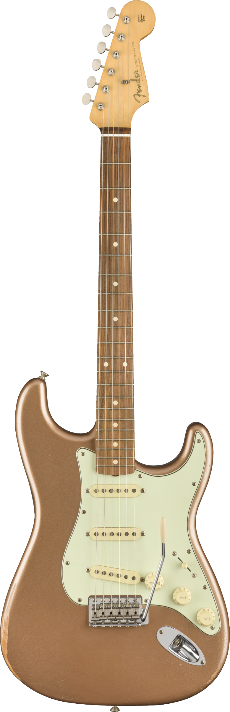 Fender Vintera Road Worn '60s Stratocaster Firemist Gold With Gig Bag - Image 2