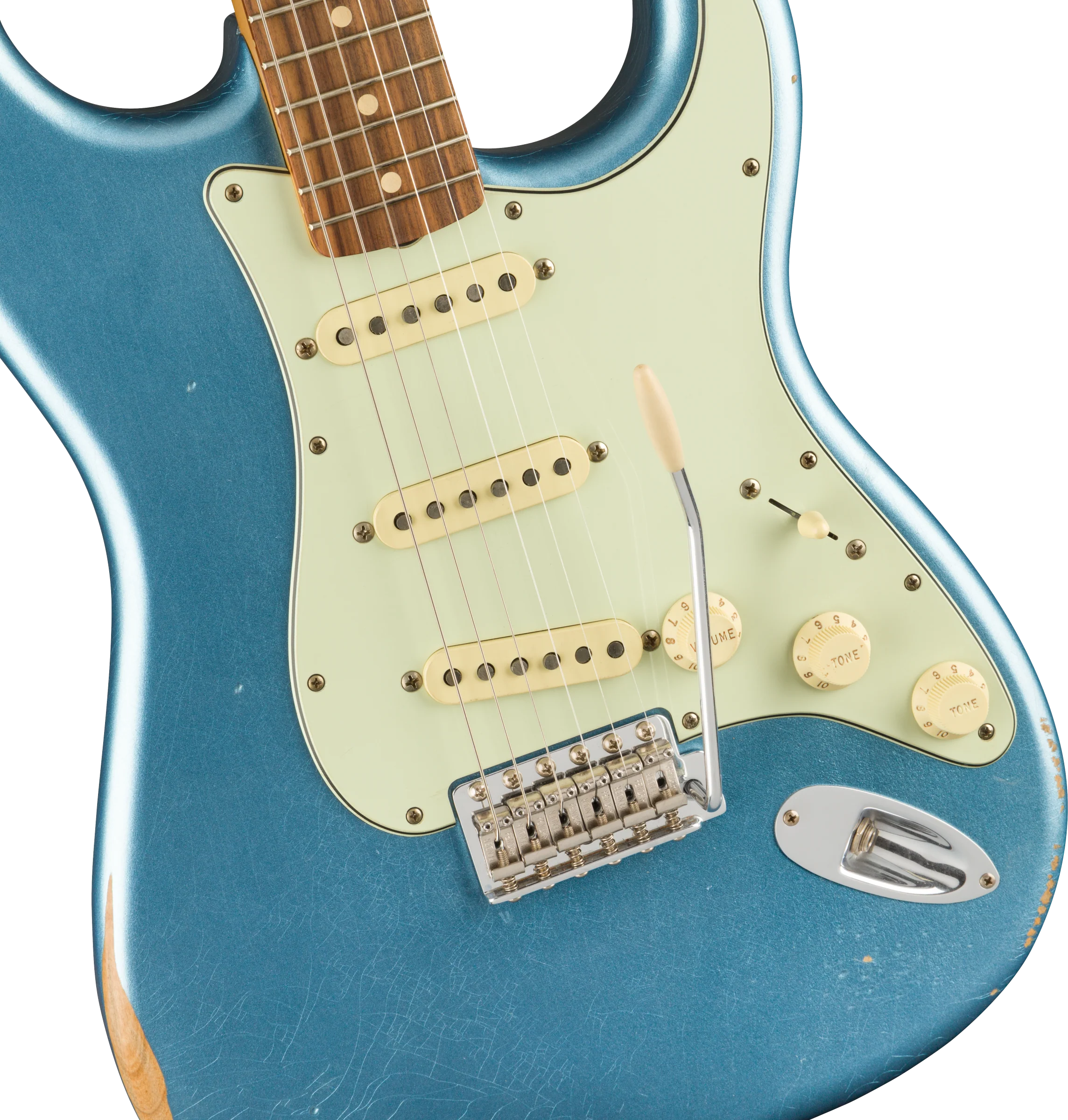 Fender Vintera Road Worn 60s Stratocaster Lake Placid Blue With Gig Bag - Image 4