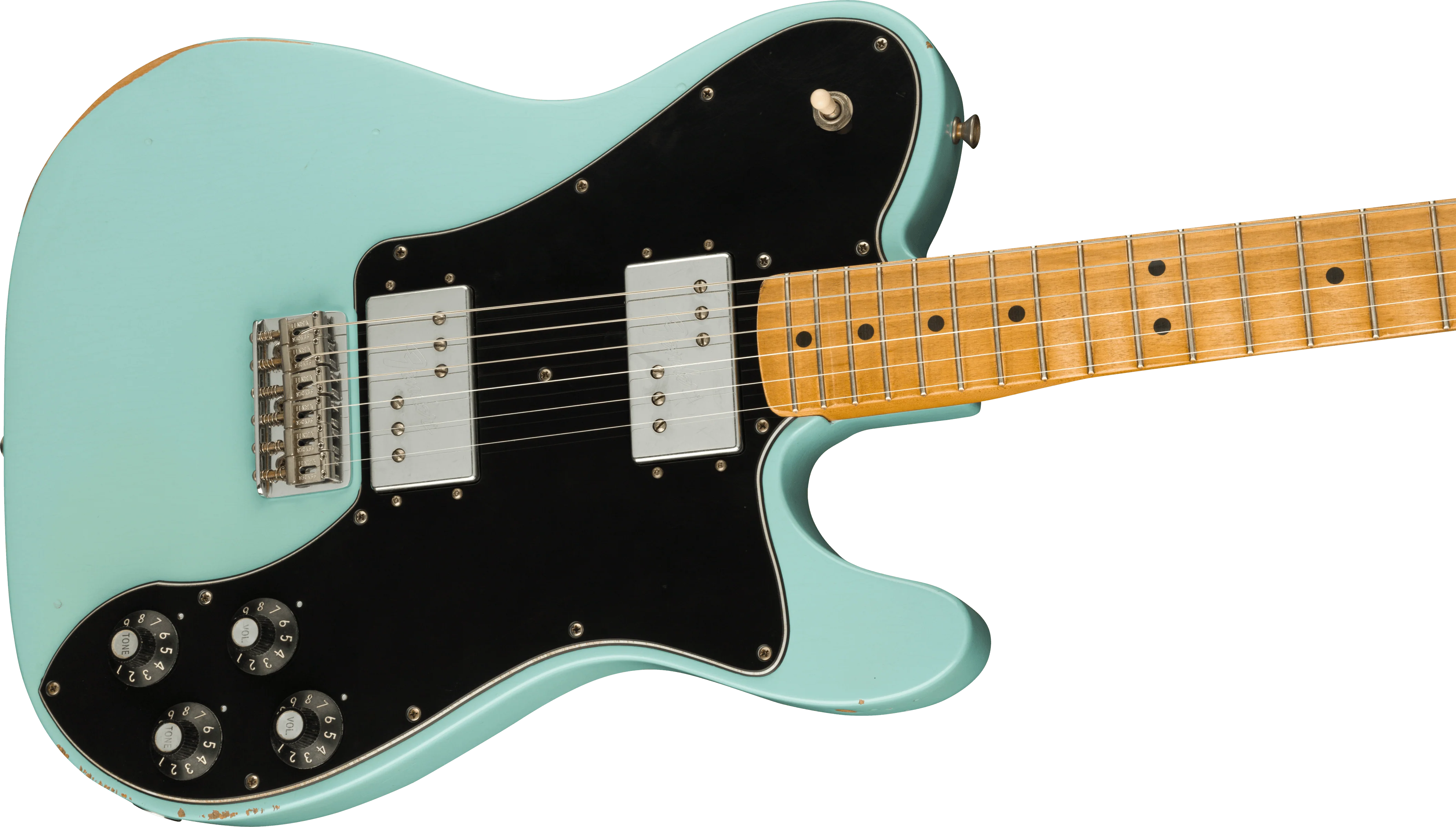 Fender Vintera Road Worn '70s Telecaster Deluxe Daphne Blue With Gig Bag - Image 5