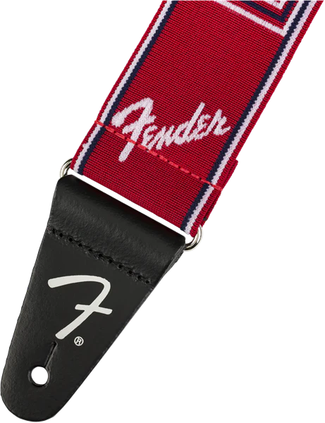 Fender Weighless 2" Mono Strap Red/White/Blue - Image 2