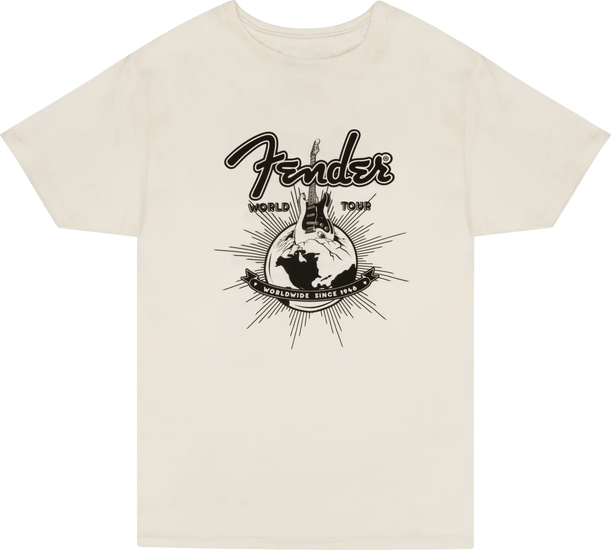 Fender World Tour T-Shirt Vintage White L
