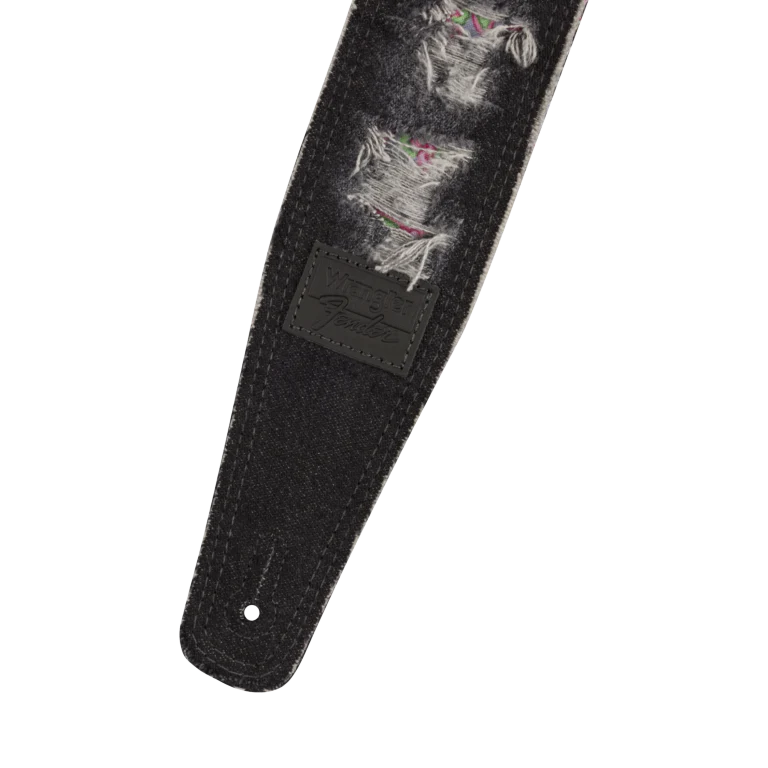 Fender x Wrangler Ripped Denim Strap Black - Image 2