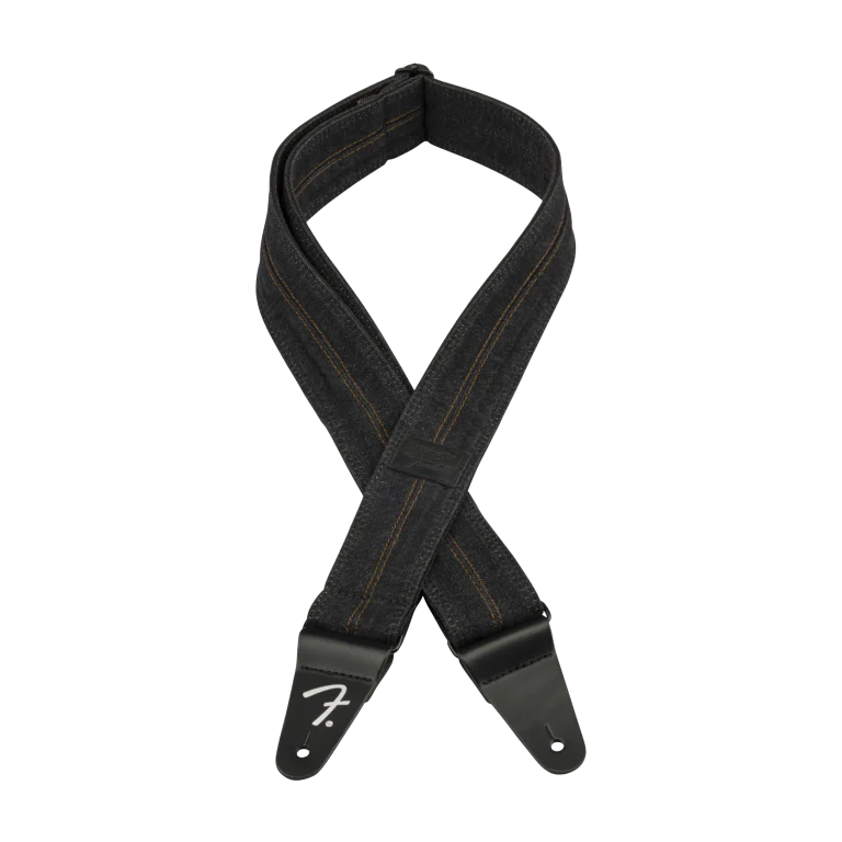 Fender x Wrangler Riveted Denim Strap Black