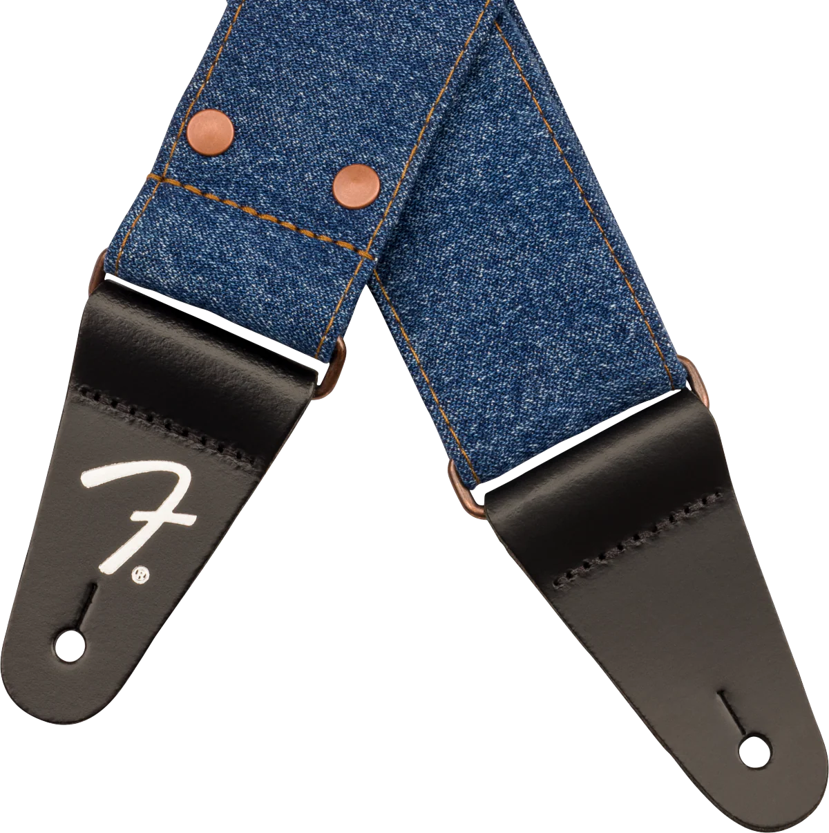 Fender x Wrangler Riveted Denim Strap Indigo - Image 3