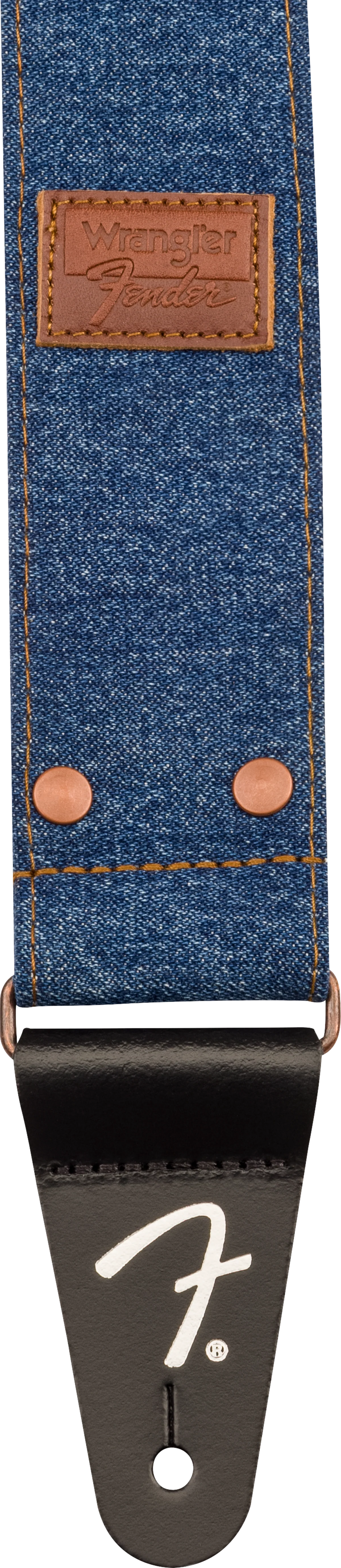 Fender x Wrangler Riveted Denim Strap Indigo - Image 4
