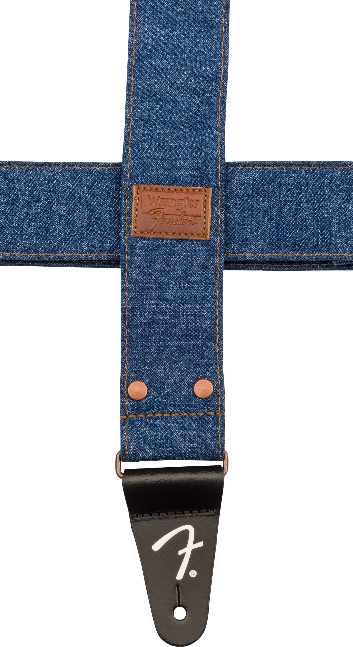 Fender x Wrangler Riveted Denim Strap Indigo - Image 5
