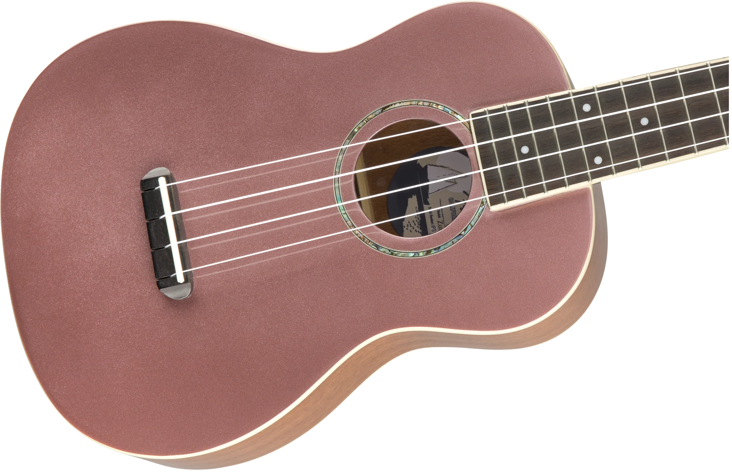 Fender Zuma Concert Ukulele Burgundy Mist Walnut Fingerboard - Image 4