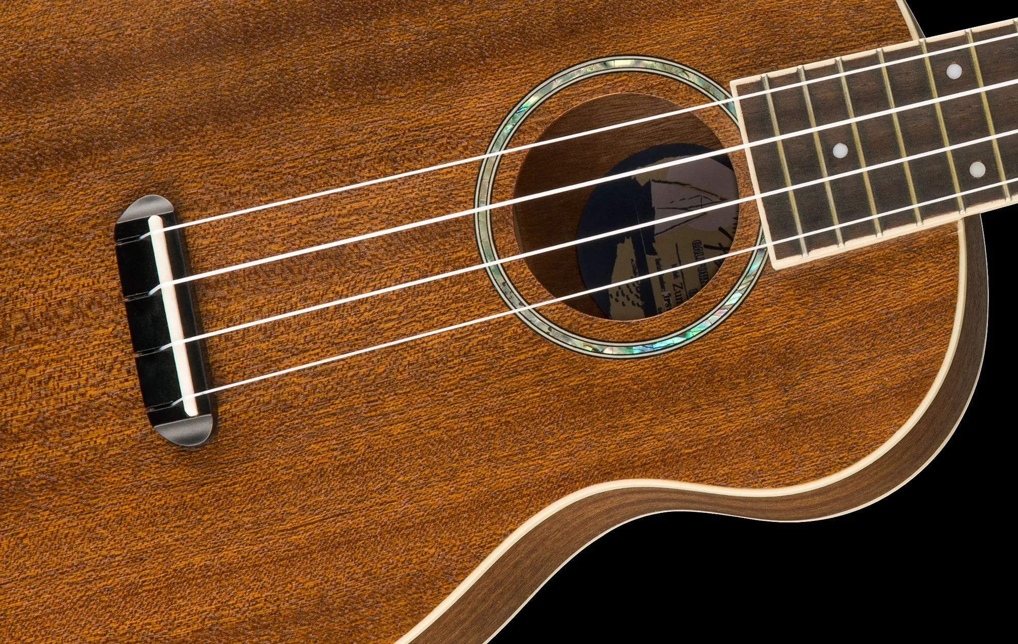 Fender Zuma Concert Ukulele Walnut Fingerboard Natural - Image 5