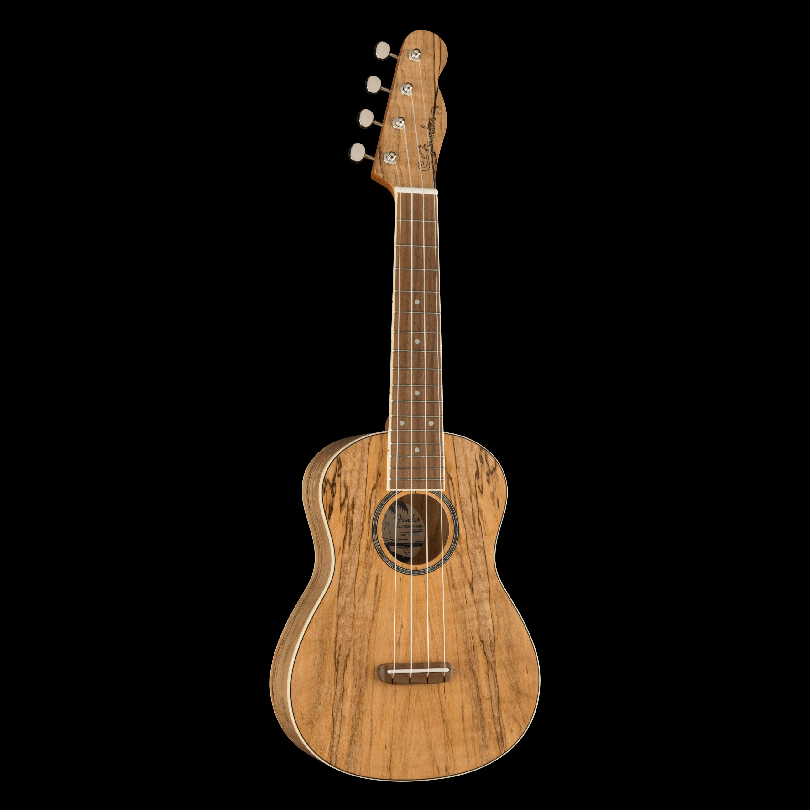 Fender Zuma Exotic Concert Ukulele Walnut Fingerboard Spalted Maple - Image 5