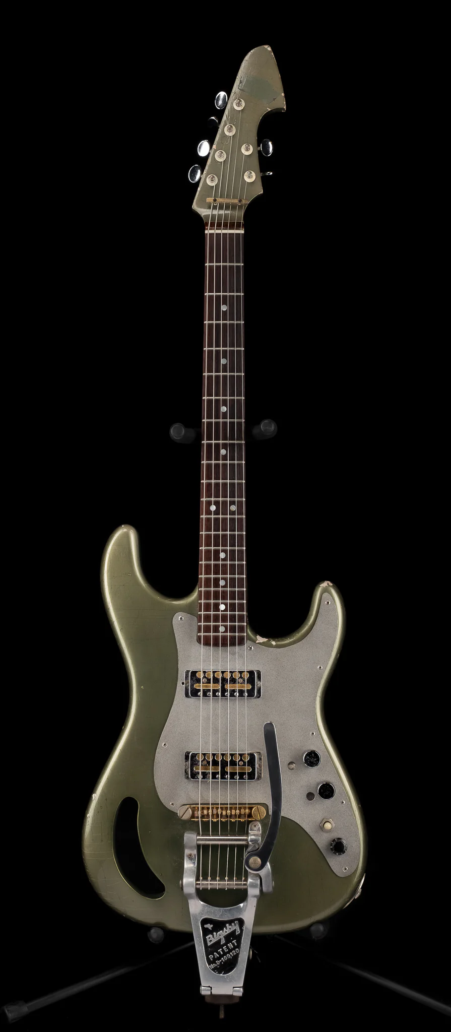 Pre Owned Flip Scipio Custom Guitar with Reverb Springs Owned by Ry Cooder - Image 2