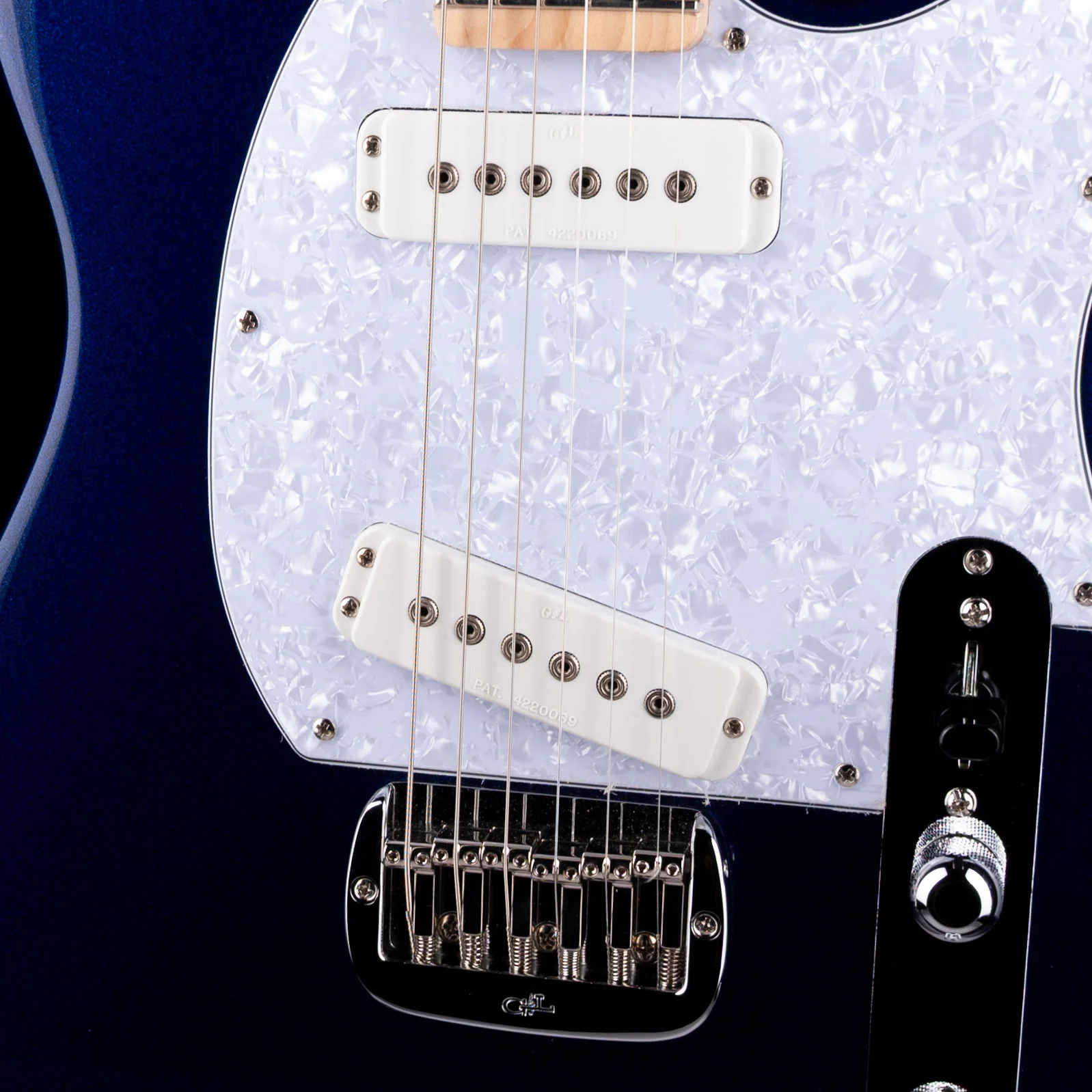 G&L 45th Anniversary CLF Research Fullerton Deluxe ASAT Special Sapphire Blue Metallic With Gig Bag - Image 4