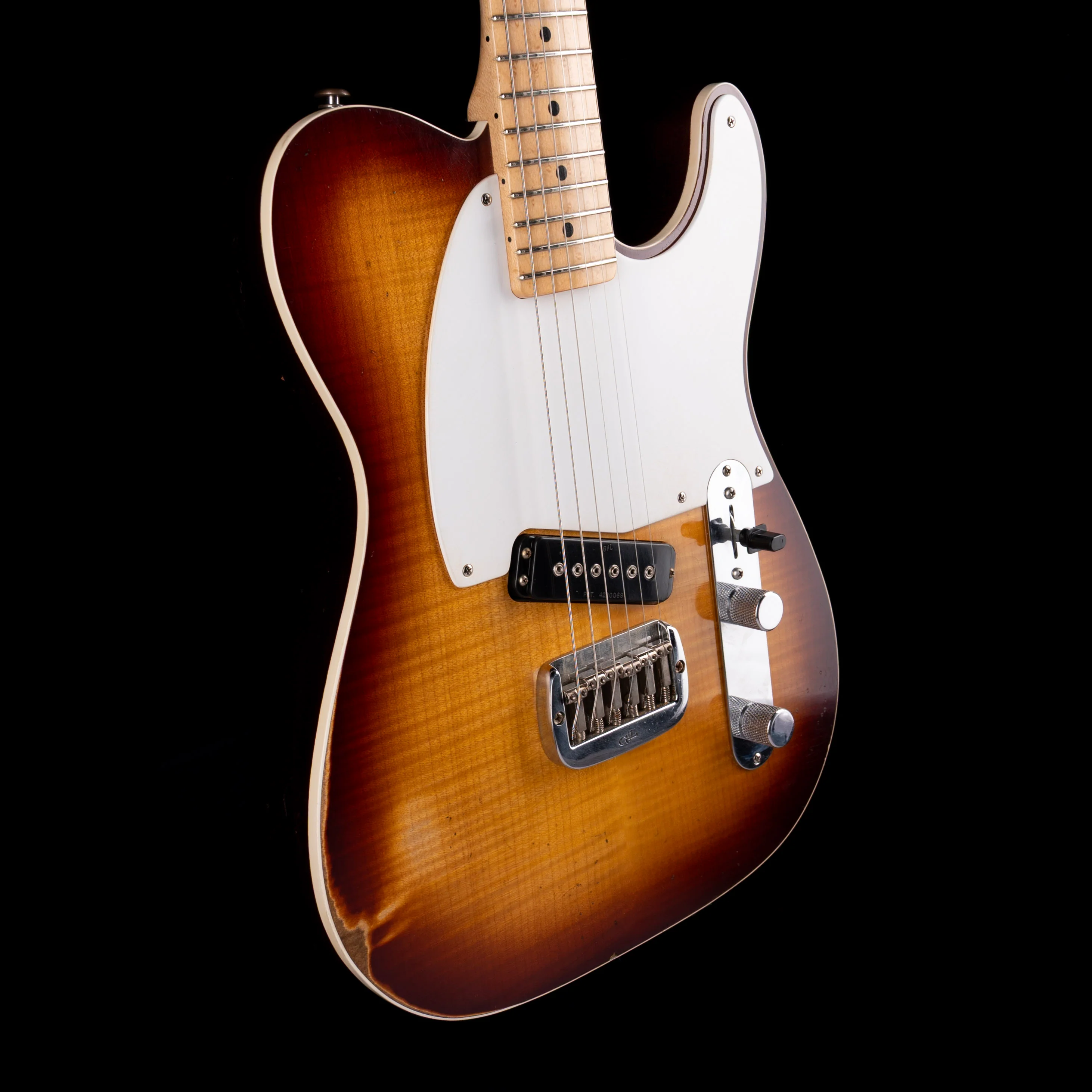 G&L Custom Shop Solamente Mahogany ASAT Tobacco Sunburst Electric Guitar With Soft Case - Image 6