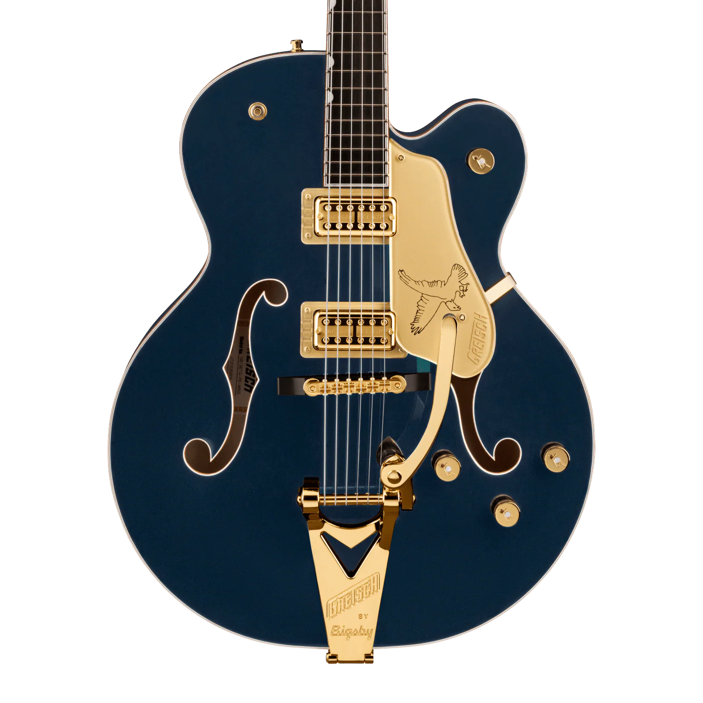 G6136TG Players Edition Falcon Hollow Body with String-Thru Bigsby and Gold Hardware Ebony Fingerboard Midnight Sapphire