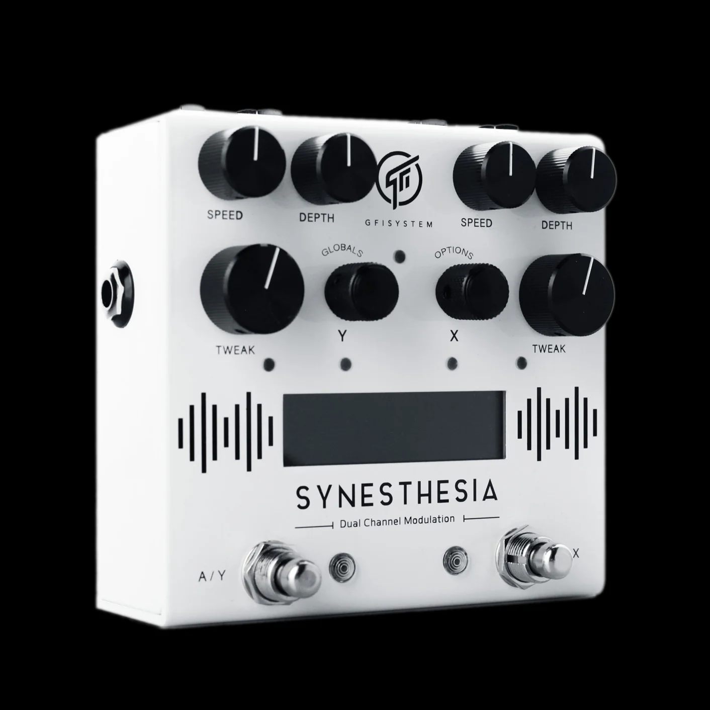GFI System Custom White Synesthesia Dual-Engine Modulation Guitar Effect Pedal - Image 2
