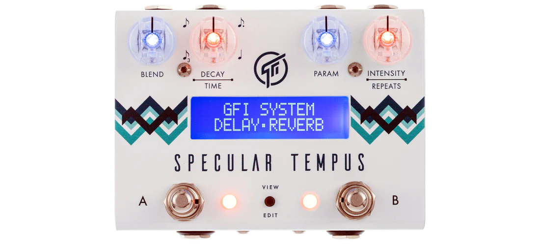 GFI System Specular Tempus Reverb And Delay Guitar Effect Pedal