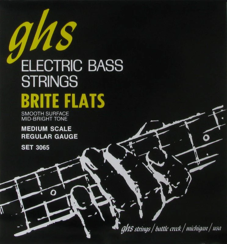 GHS 3065 Bass Brite Flats Medium Scale Regular Electric Bass Strings - Image 2