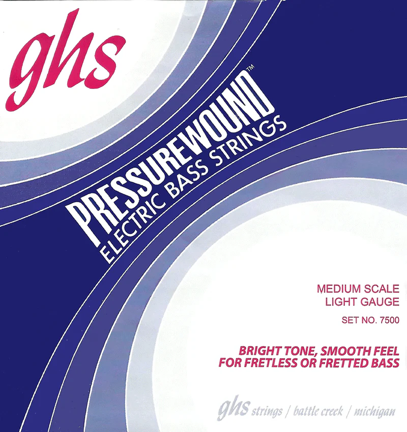 GHS 7500 Pressurewound Medium Scale Light Gauge Bass Strings - Image 2