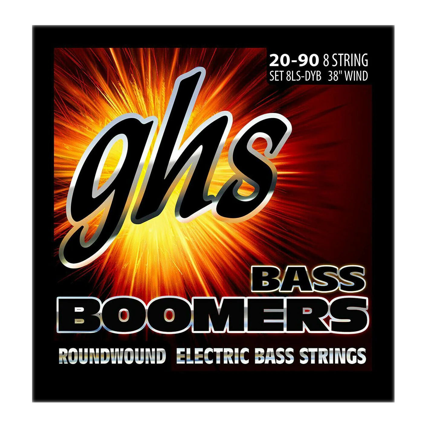 GHS 8LS-DYB 8-string Bass Boomers Long Scale Regular Electric Bass Strings