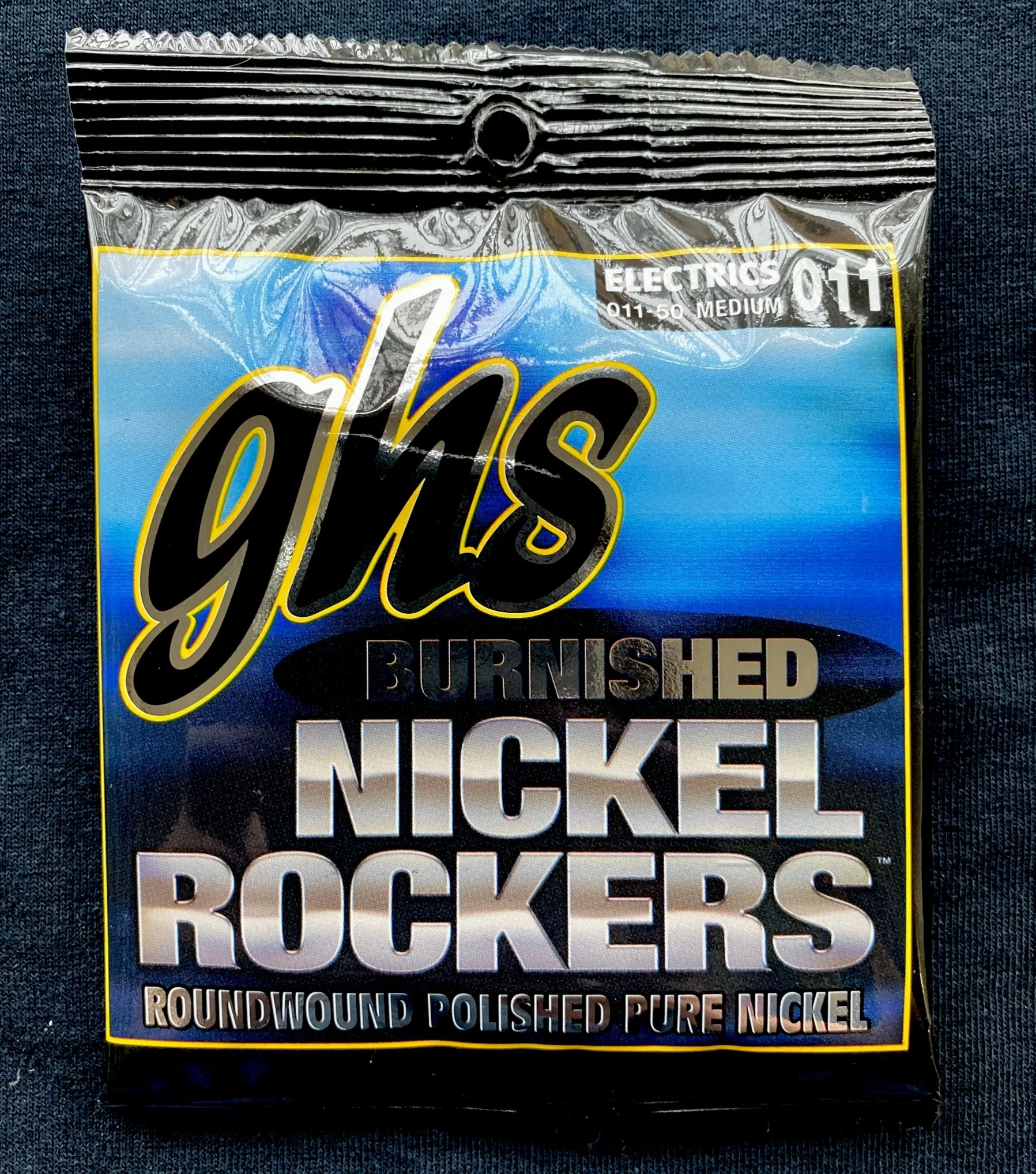 GHS BNR-M Burnished Nickel Rockers Medium Electric Guitar Strings