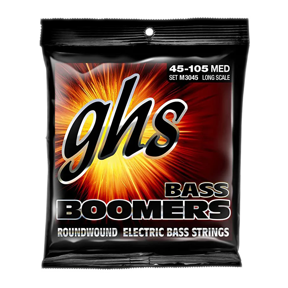 GHS M3045 Bass Boomers Standard Long Scale Medium Electric Bass Strings
