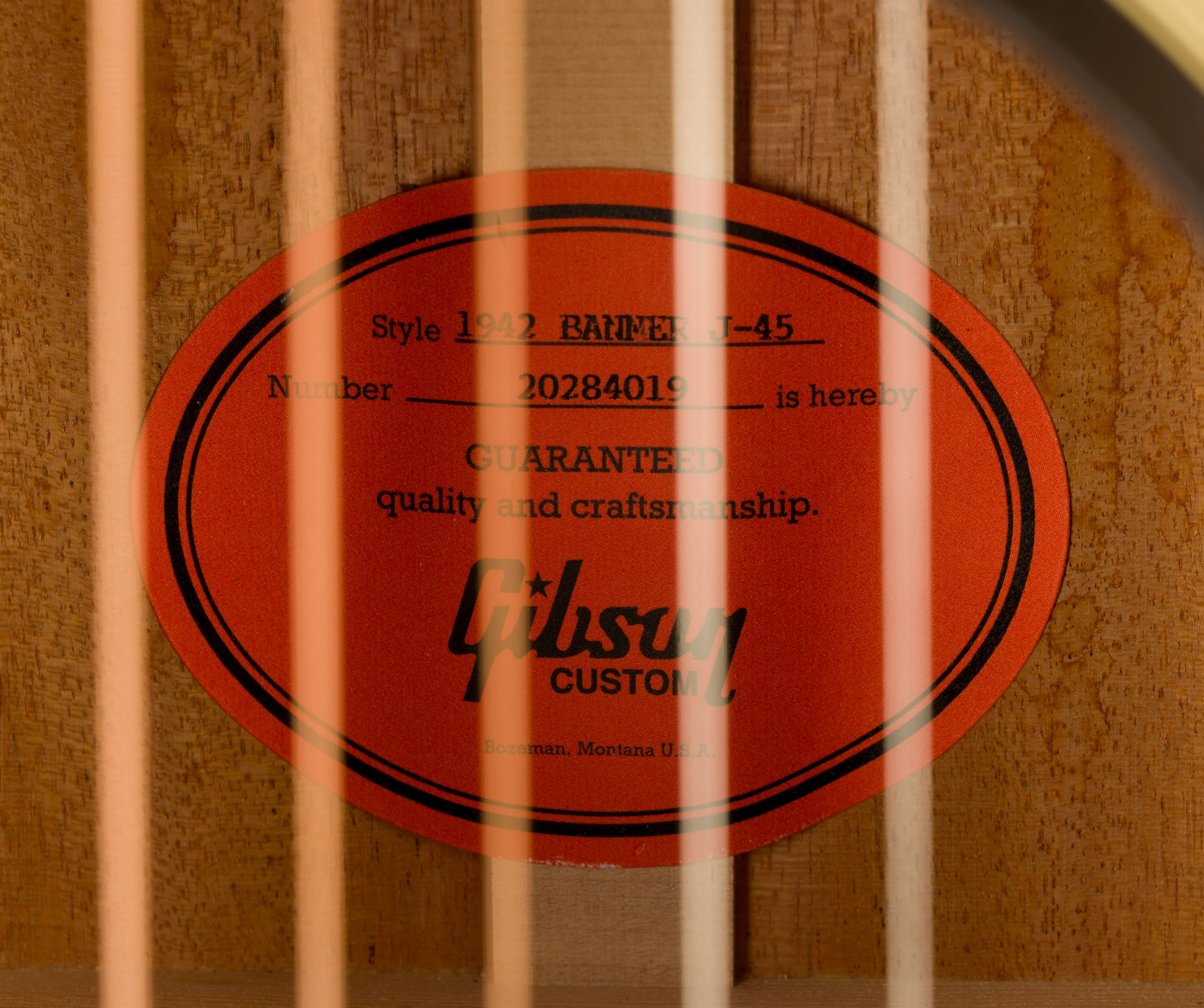 Gibson 1942 Banner J-45 Vintage Sunburst With Case - Image 10