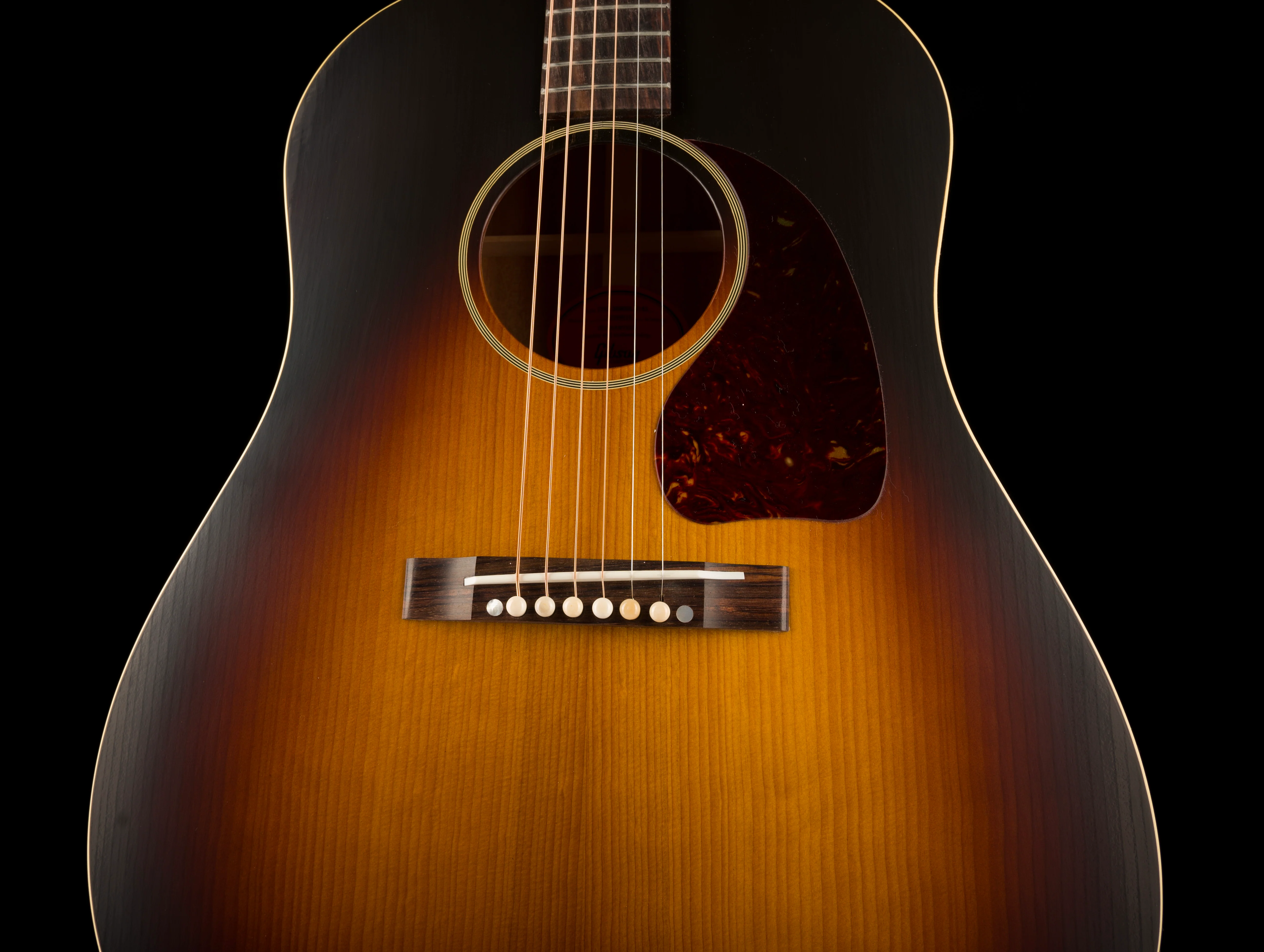 Gibson 1942 Banner J-45 Vintage Sunburst With Case - Image 7